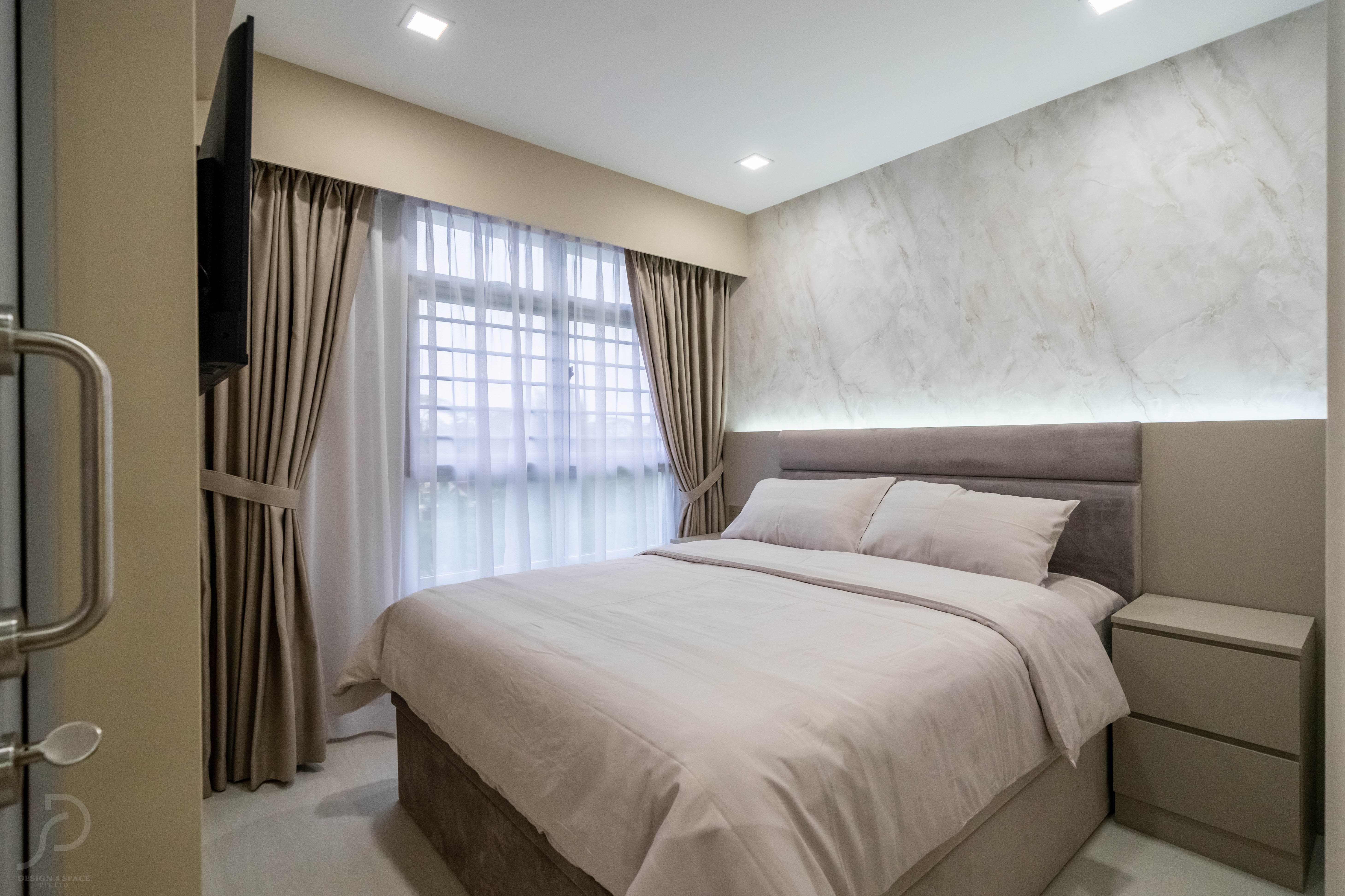  Design - Bedroom - HDB Studio Apartment - Design by Design 4 Space Pte Ltd