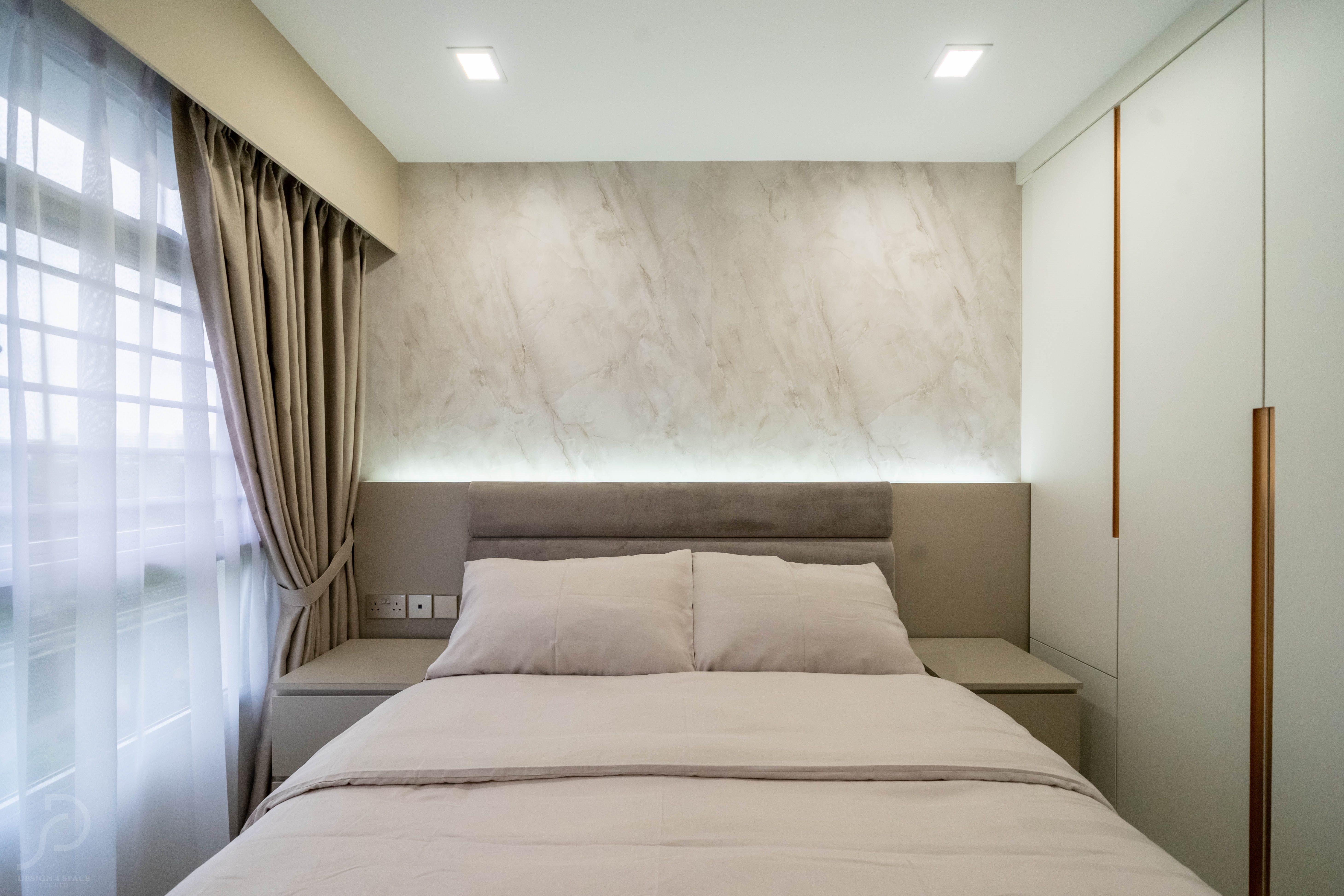  Design - Bedroom - HDB Studio Apartment - Design by Design 4 Space Pte Ltd