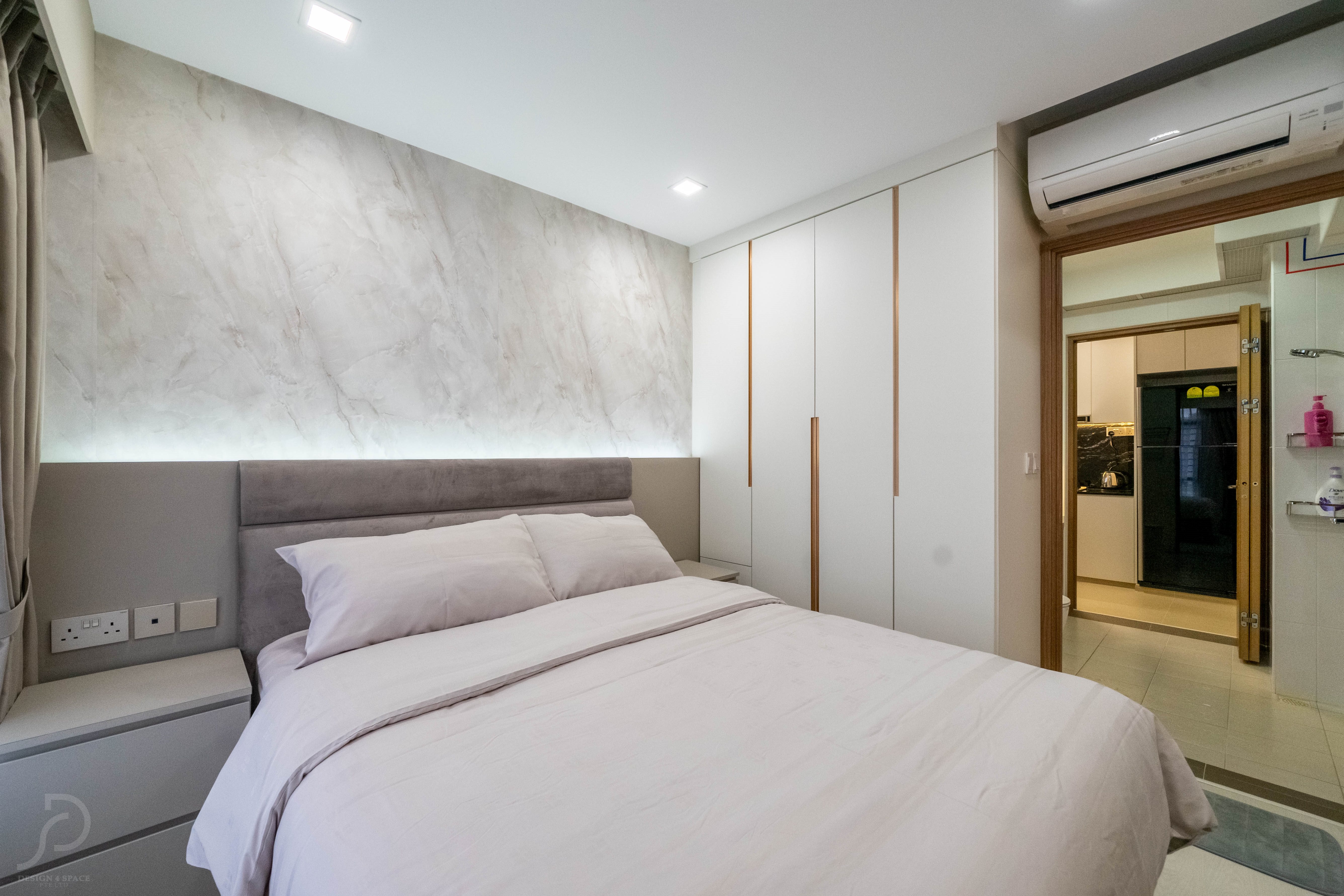  Design - Bedroom - HDB Studio Apartment - Design by Design 4 Space Pte Ltd