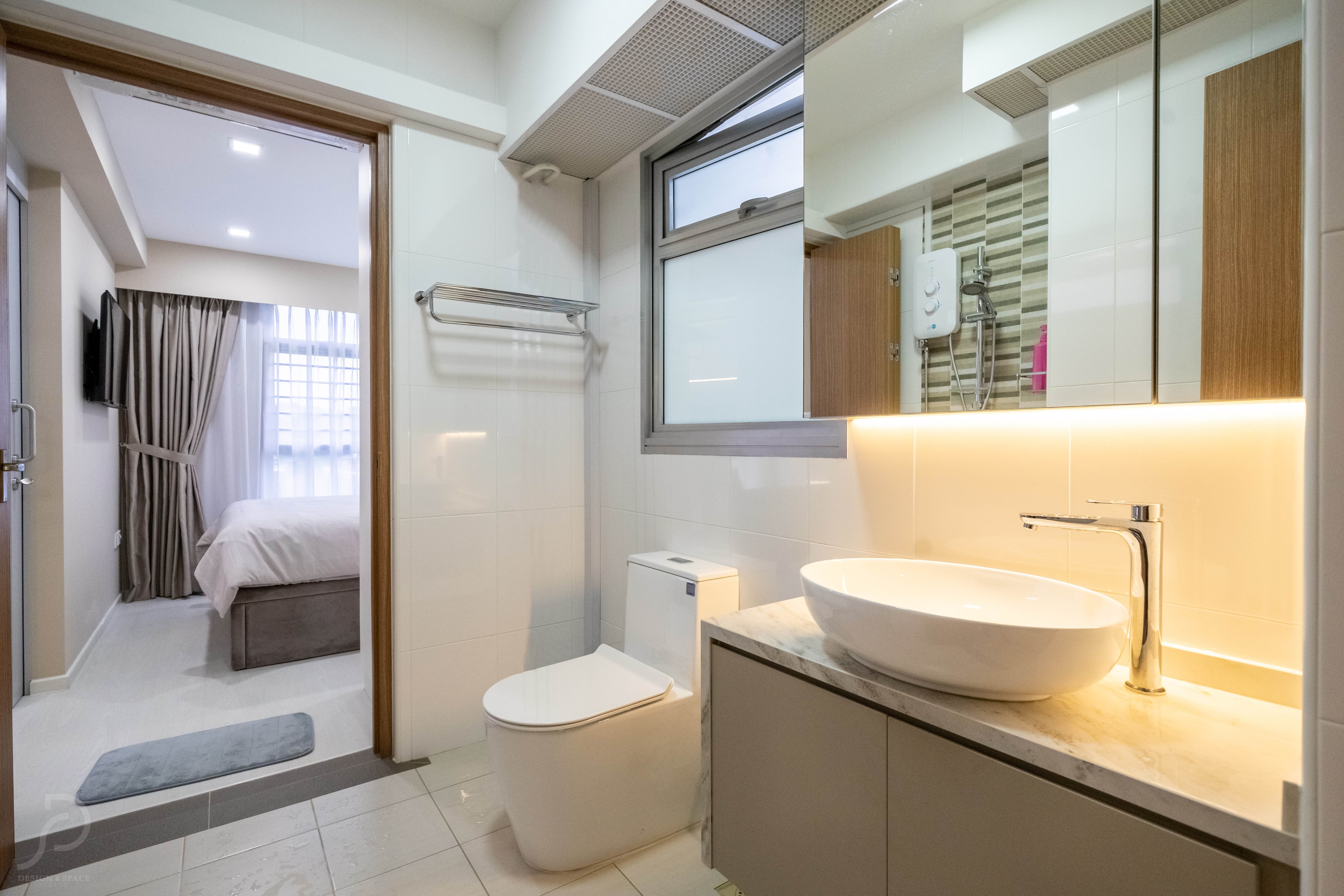  Design - Bathroom - HDB Studio Apartment - Design by Design 4 Space Pte Ltd