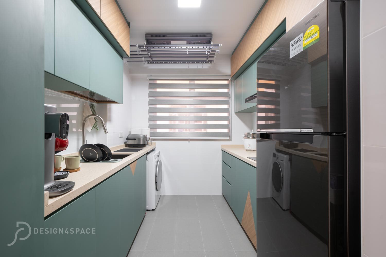 Scandinavian Design - Kitchen - HDB Studio Apartment - Design by Design 4 Space Pte Ltd