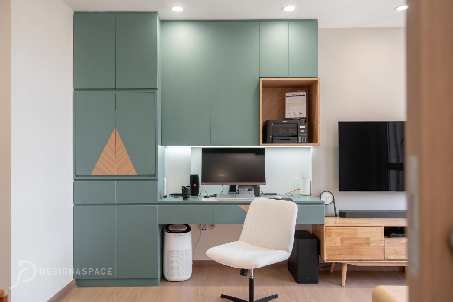 Scandinavian Design - Study Room - HDB Studio Apartment - Design by Design 4 Space Pte Ltd
