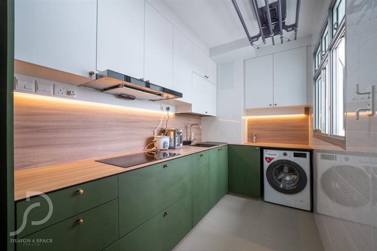 Contemporary, Scandinavian Design - Kitchen - HDB Studio Apartment - Design by Design 4 Space Pte Ltd