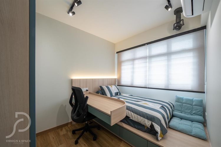 Contemporary, Scandinavian Design - Bedroom - HDB Studio Apartment - Design by Design 4 Space Pte Ltd