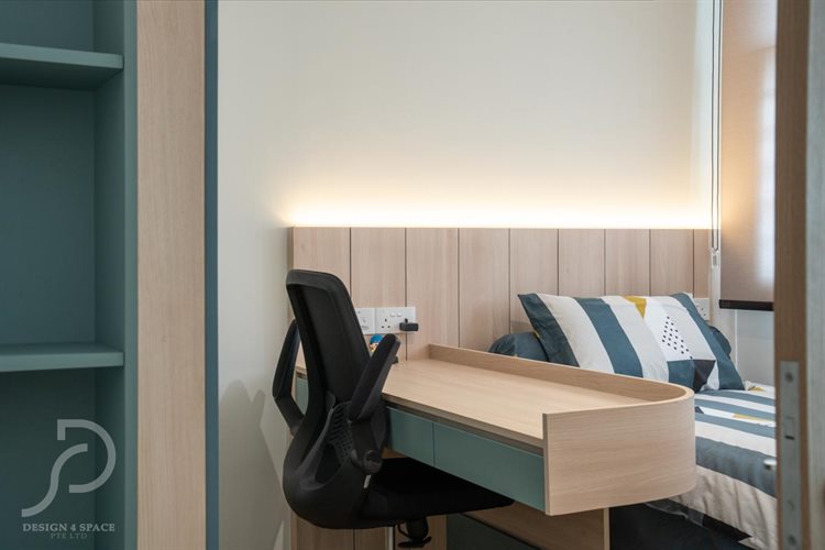 Contemporary, Scandinavian Design - Bedroom - HDB Studio Apartment - Design by Design 4 Space Pte Ltd