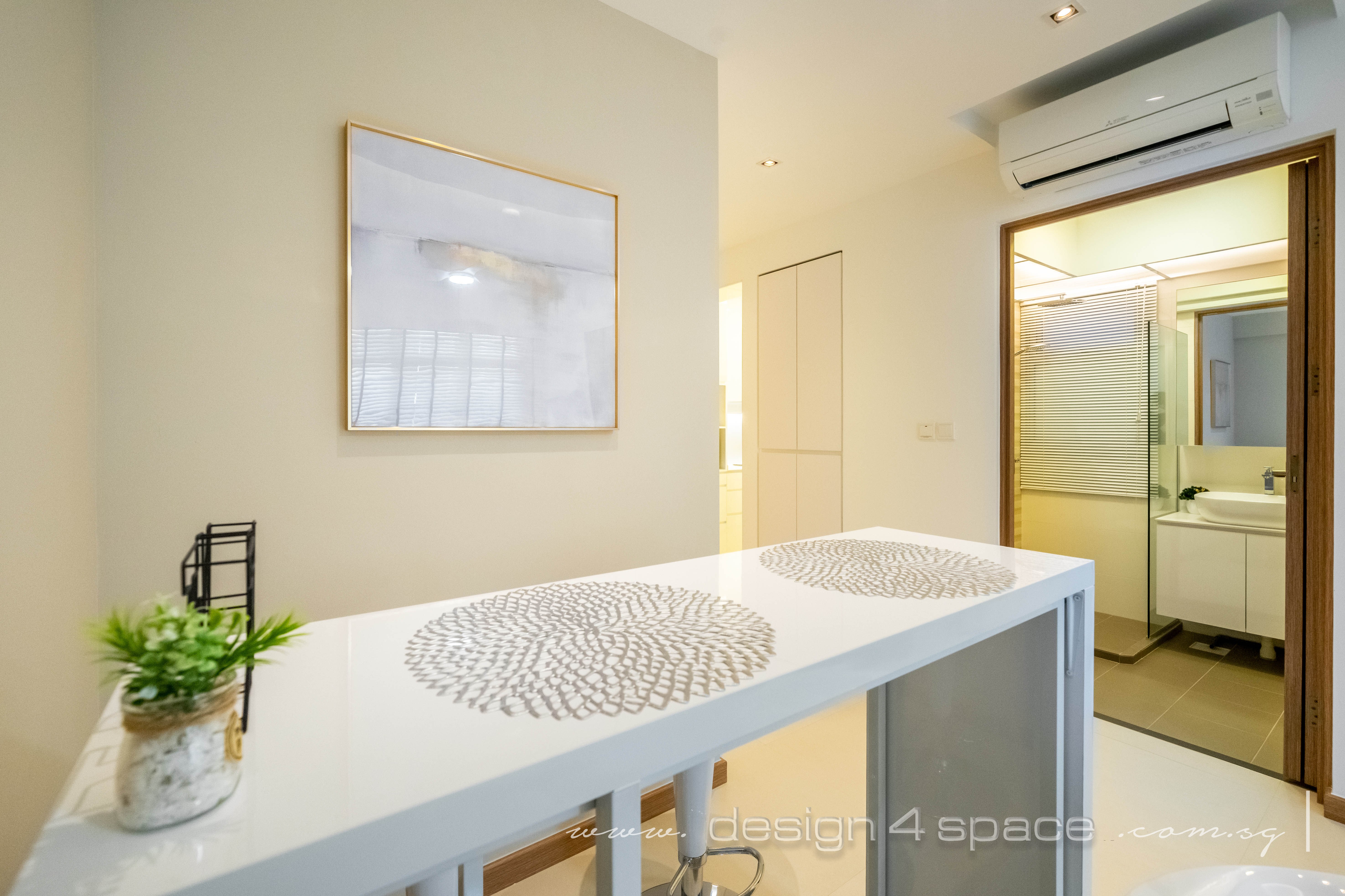 Minimalist Design - Dining Room - HDB Studio Apartment - Design by Design 4 Space Pte Ltd