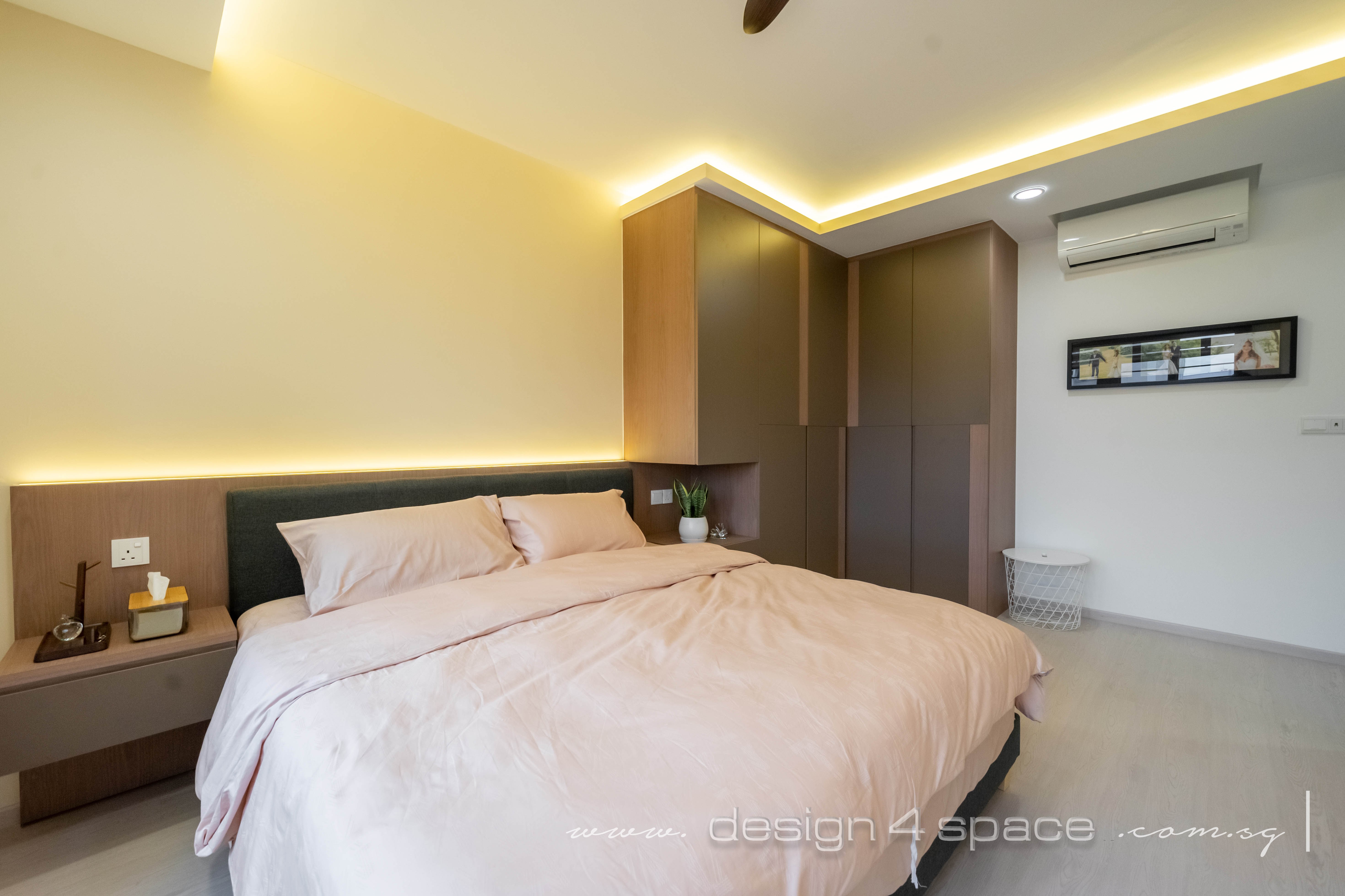 Contemporary Design - Bedroom - HDB 4 Room - Design by Design 4 Space Pte Ltd