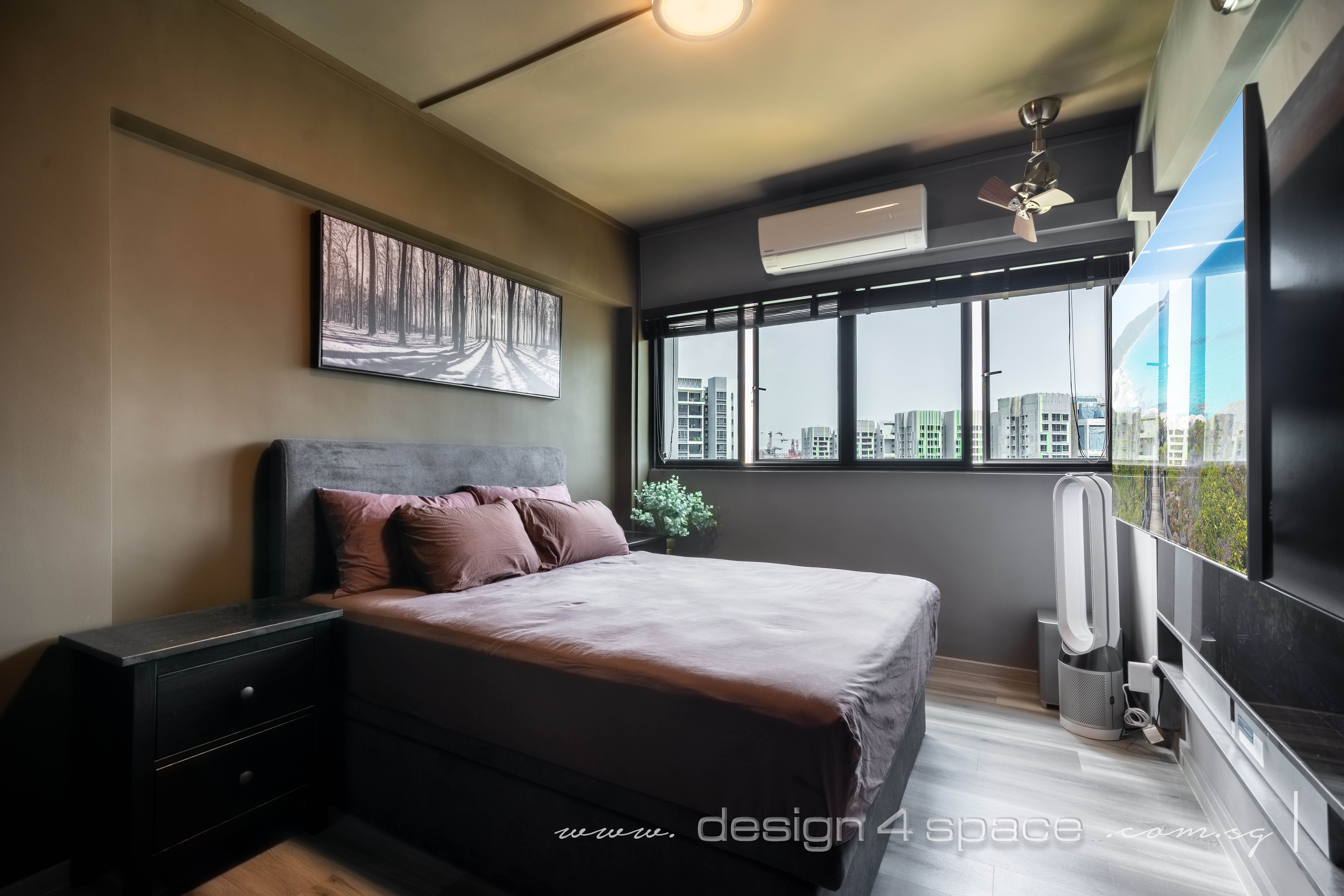 Contemporary Design - Bedroom - HDB 3 Room - Design by Design 4 Space Pte Ltd