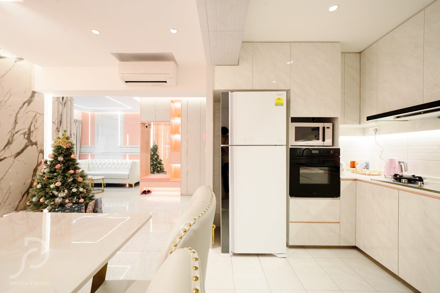 Contemporary, Modern Design - Kitchen - HDB 3 Room - Design by Design 4 Space Pte Ltd