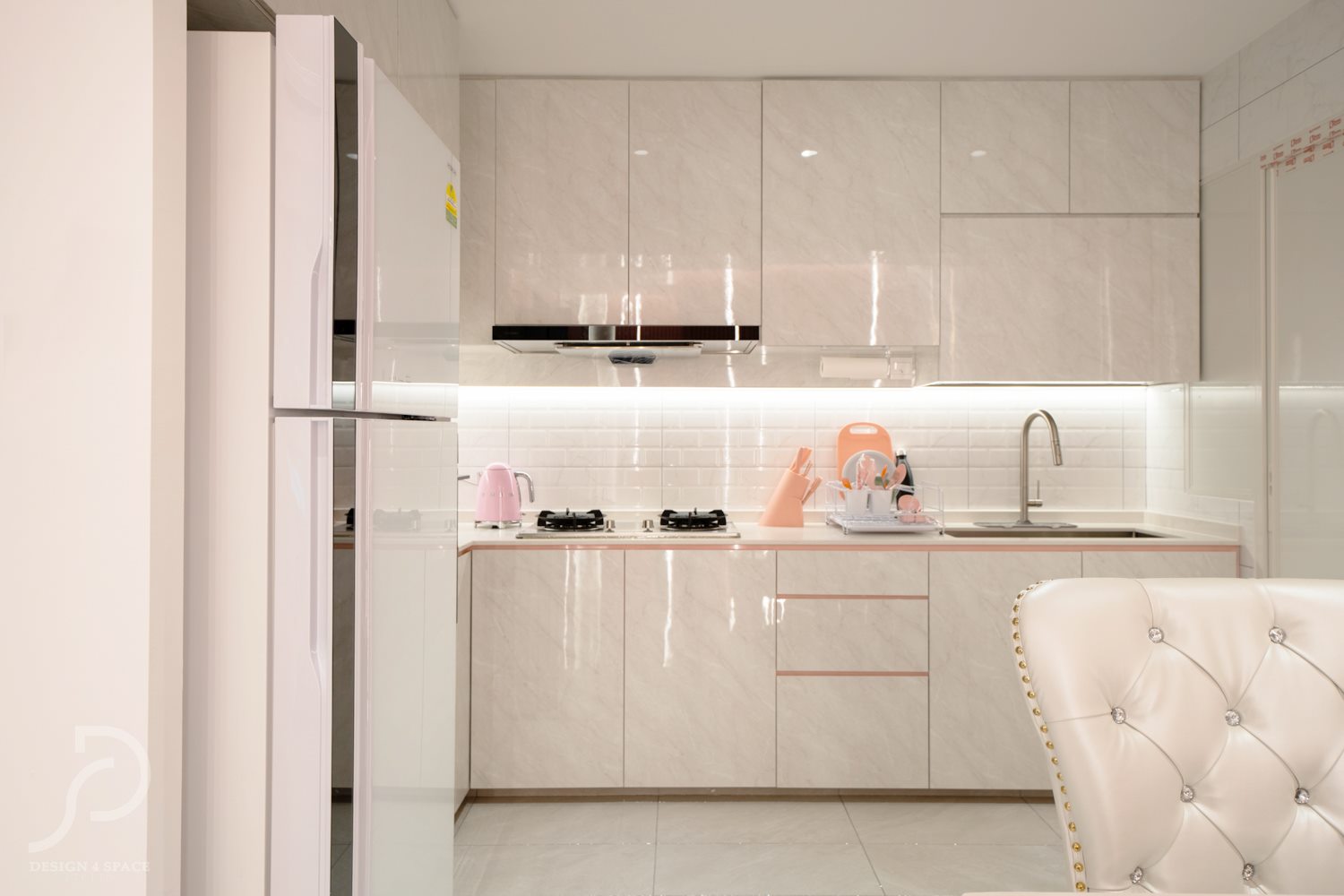 Contemporary, Modern Design - Kitchen - HDB 3 Room - Design by Design 4 Space Pte Ltd