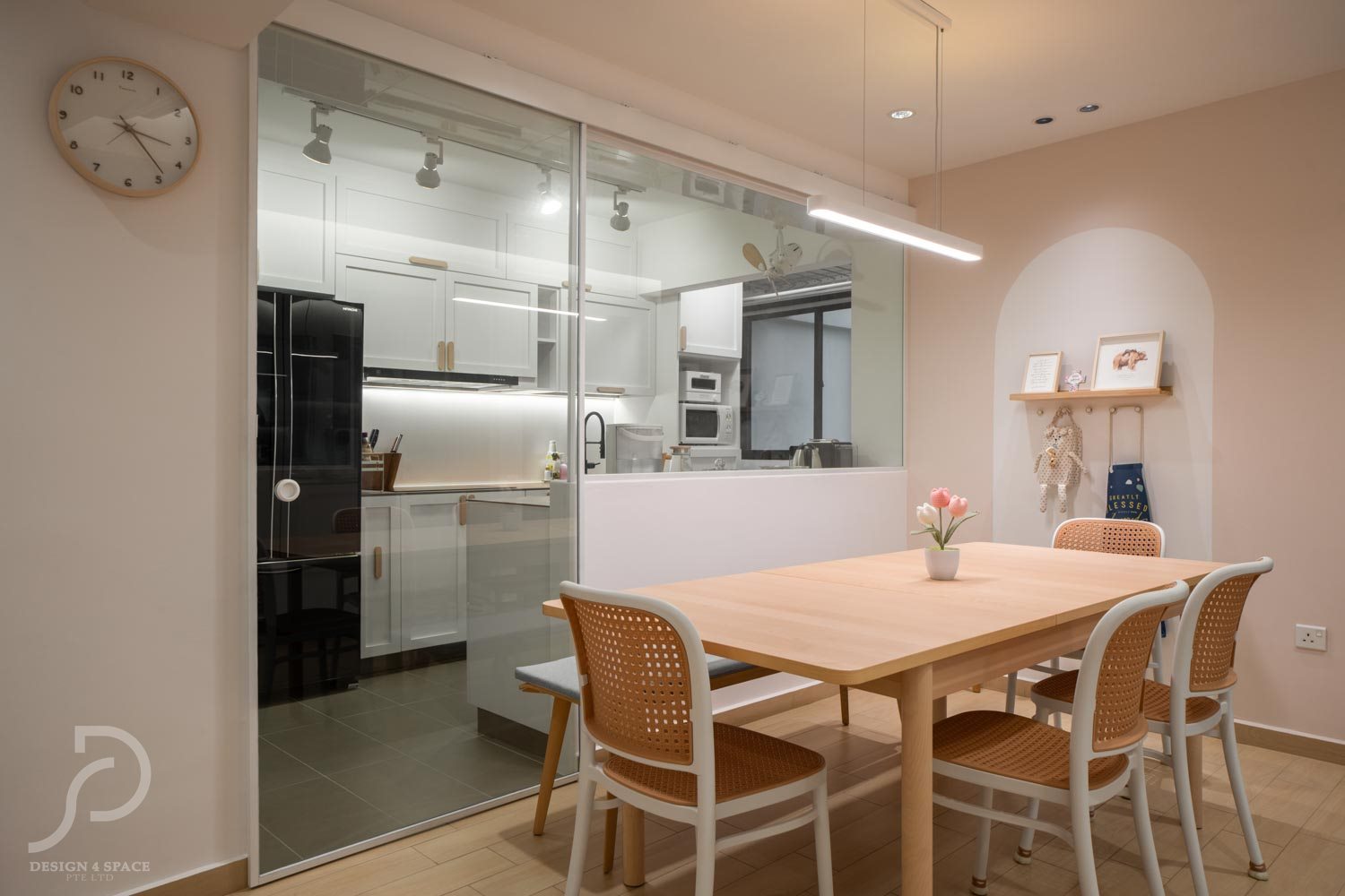 Minimalist, Scandinavian Design - Kitchen - HDB 3 Room - Design by Design 4 Space Pte Ltd