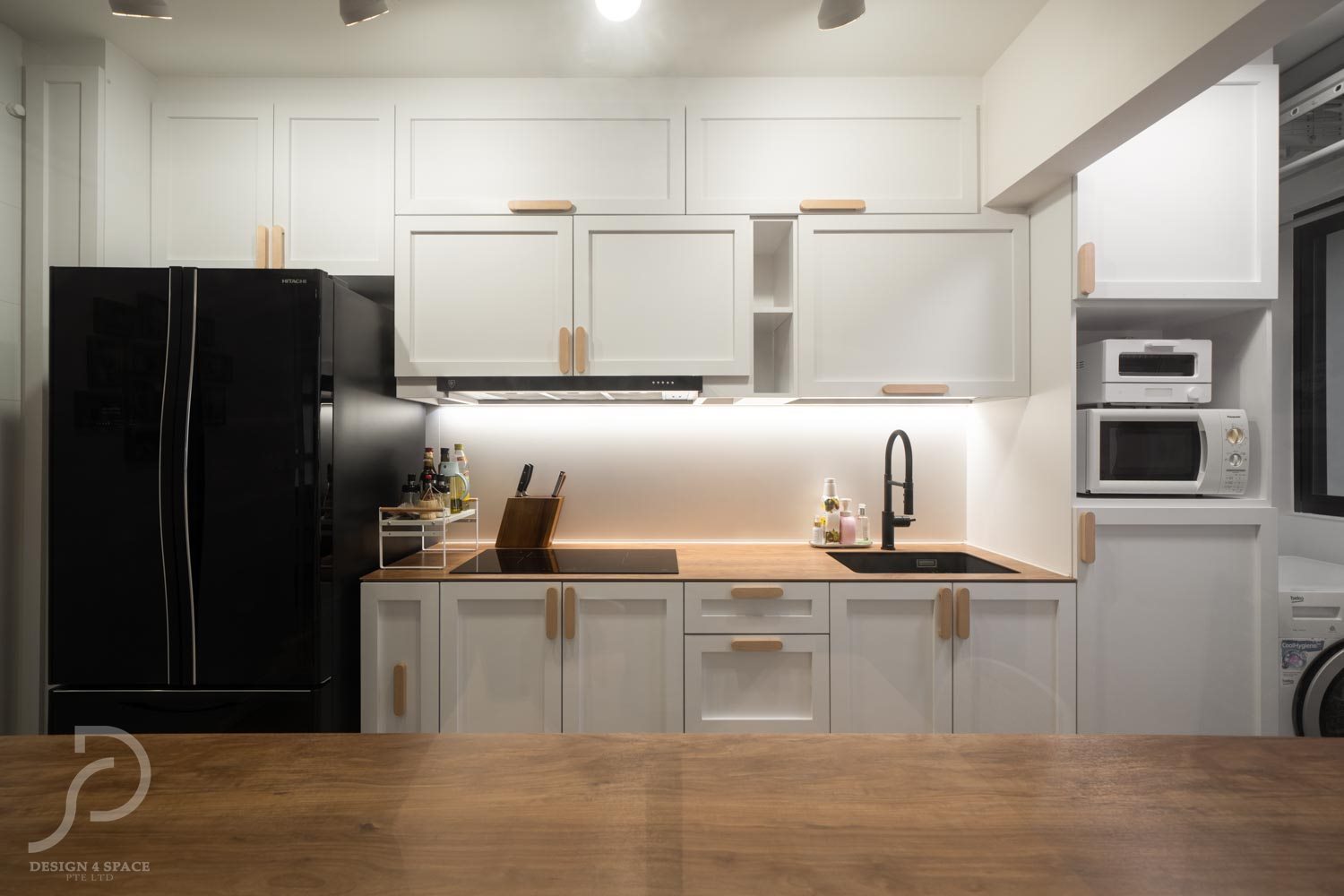 Minimalist, Scandinavian Design - Kitchen - HDB 3 Room - Design by Design 4 Space Pte Ltd