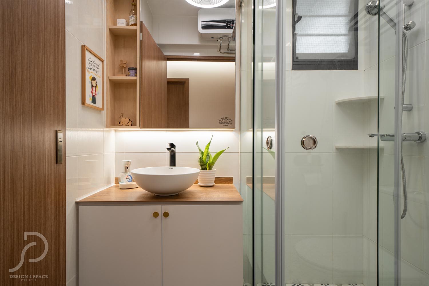 Minimalist, Scandinavian Design - Bathroom - HDB 3 Room - Design by Design 4 Space Pte Ltd