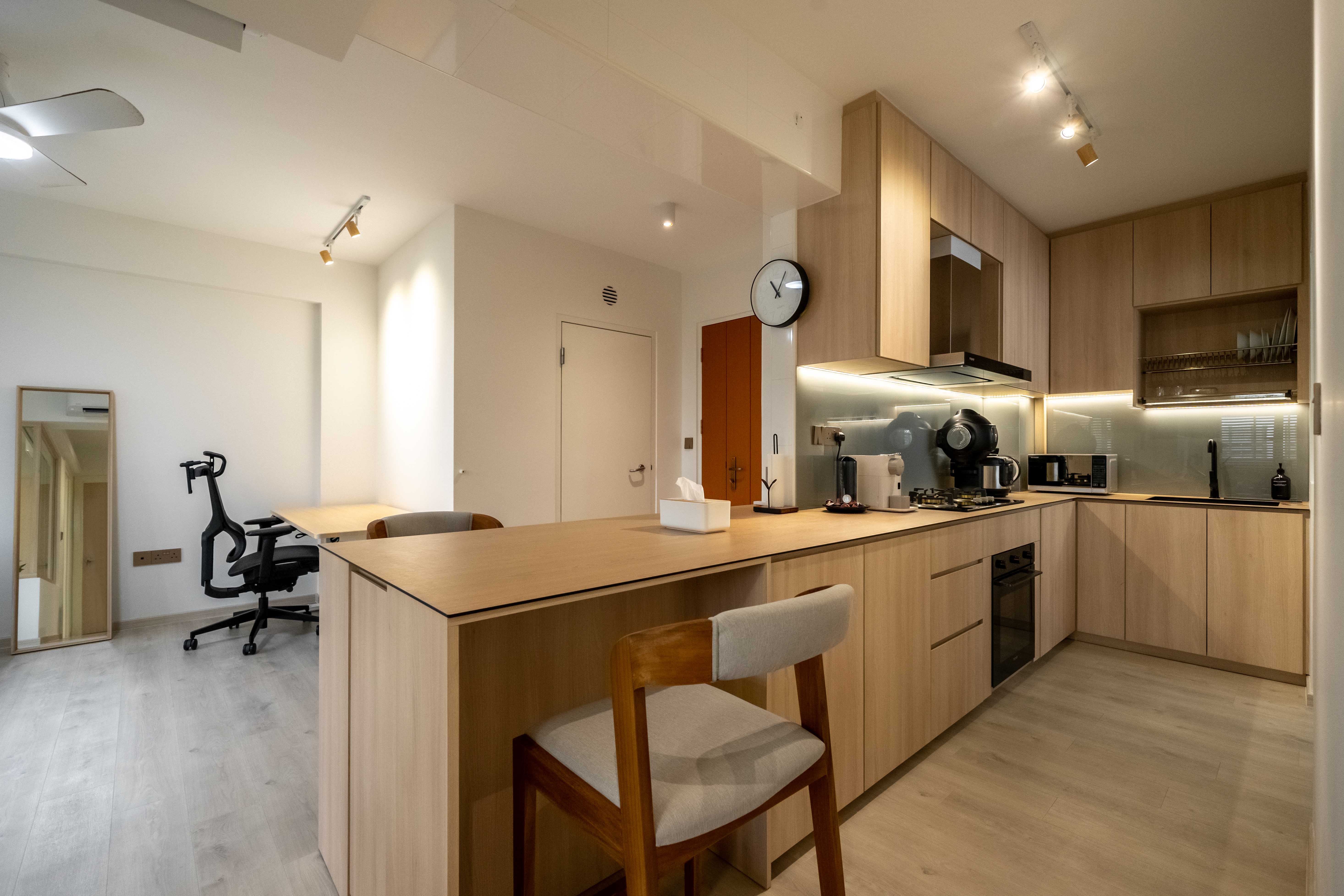 Contemporary, Minimalist, Scandinavian Design - Kitchen - HDB 3 Room - Design by Design 4 Space Pte Ltd