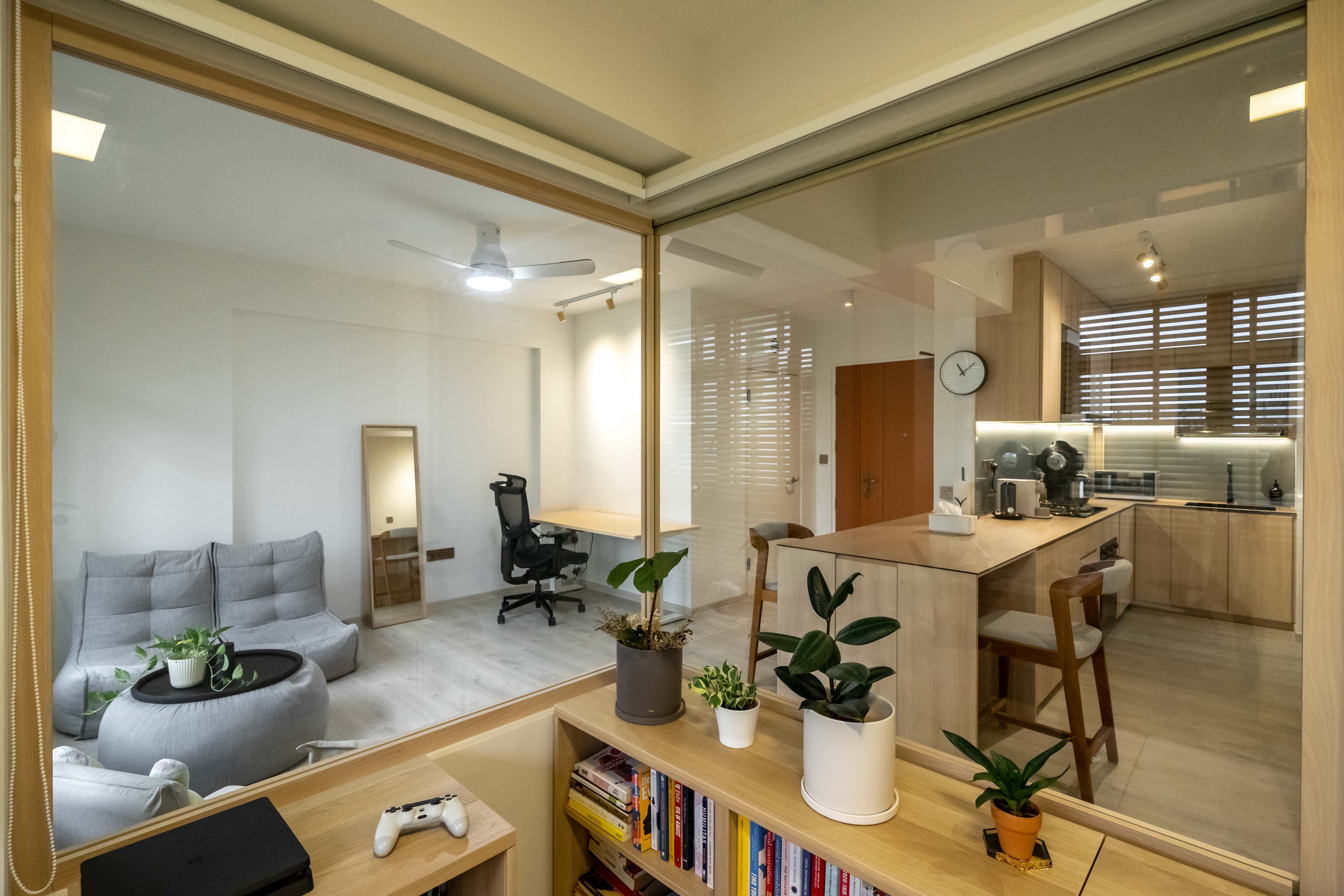 Contemporary, Minimalist, Scandinavian Design - Study Room - HDB 3 Room - Design by Design 4 Space Pte Ltd