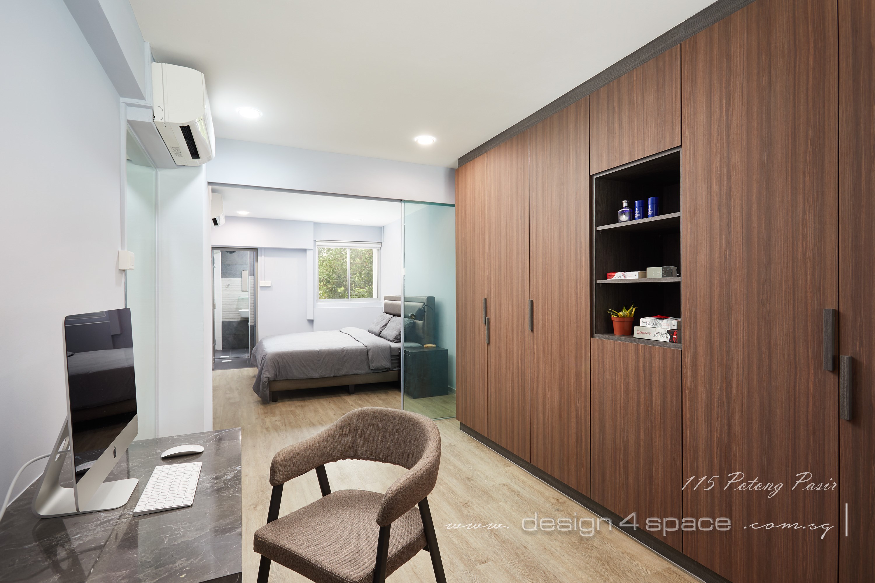 Contemporary Design - Bedroom - HDB 3 Room - Design by Design 4 Space Pte Ltd