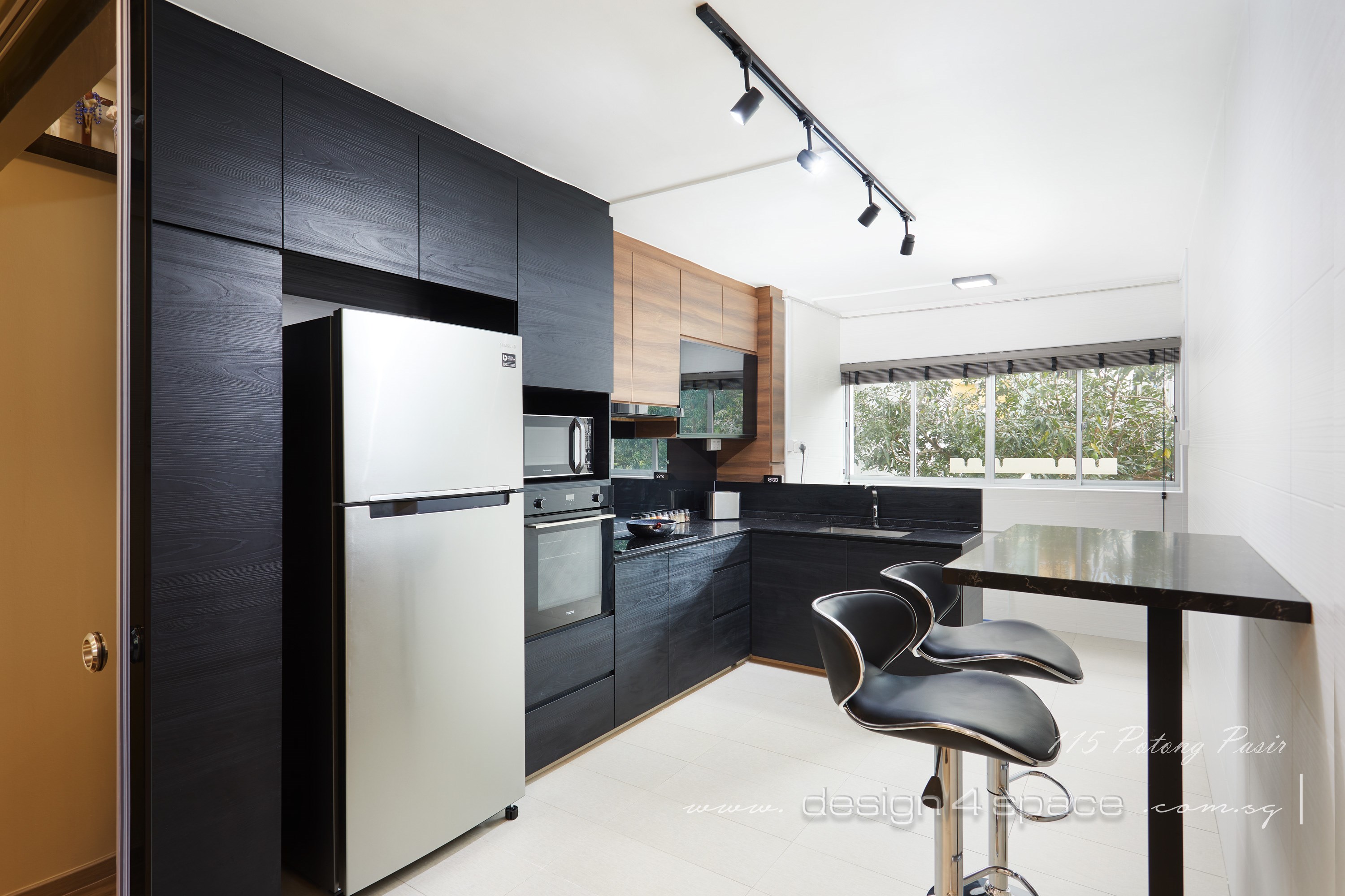 Contemporary Design - Kitchen - HDB 3 Room - Design by Design 4 Space Pte Ltd