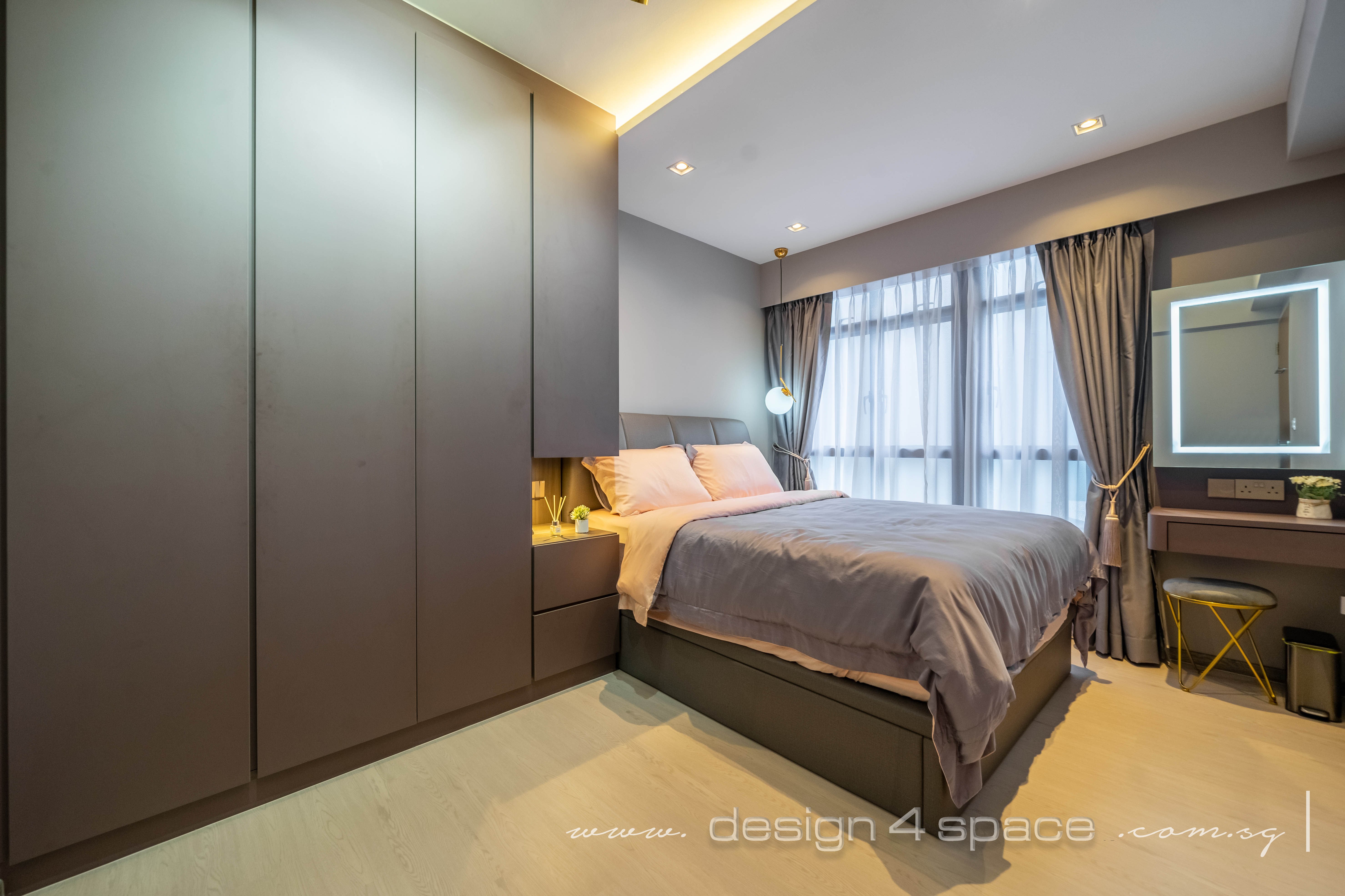 Modern Design - Bedroom - HDB 3 Room - Design by Design 4 Space Pte Ltd