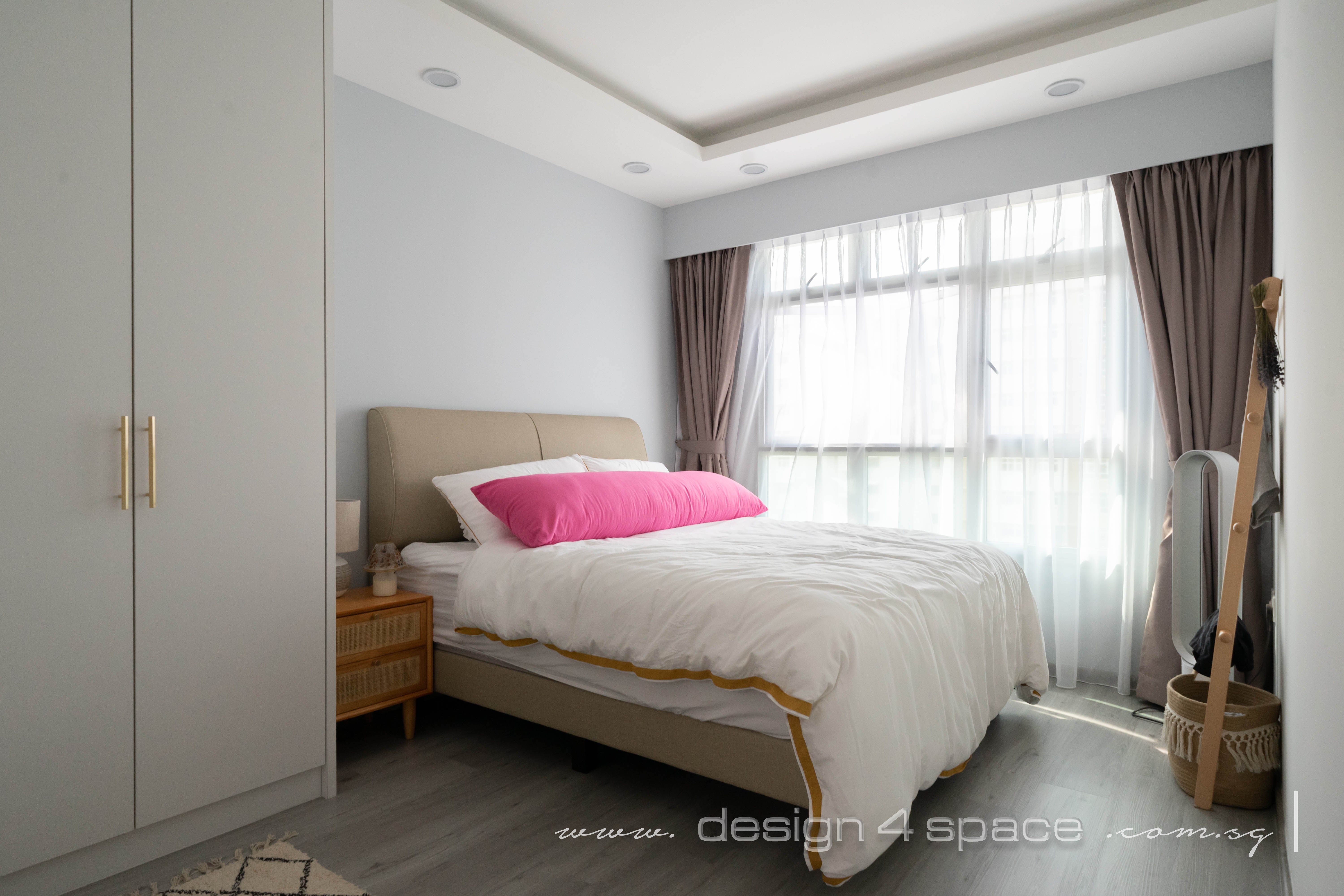 Contemporary, Modern Design - Bedroom - HDB 3 Room - Design by Design 4 Space Pte Ltd