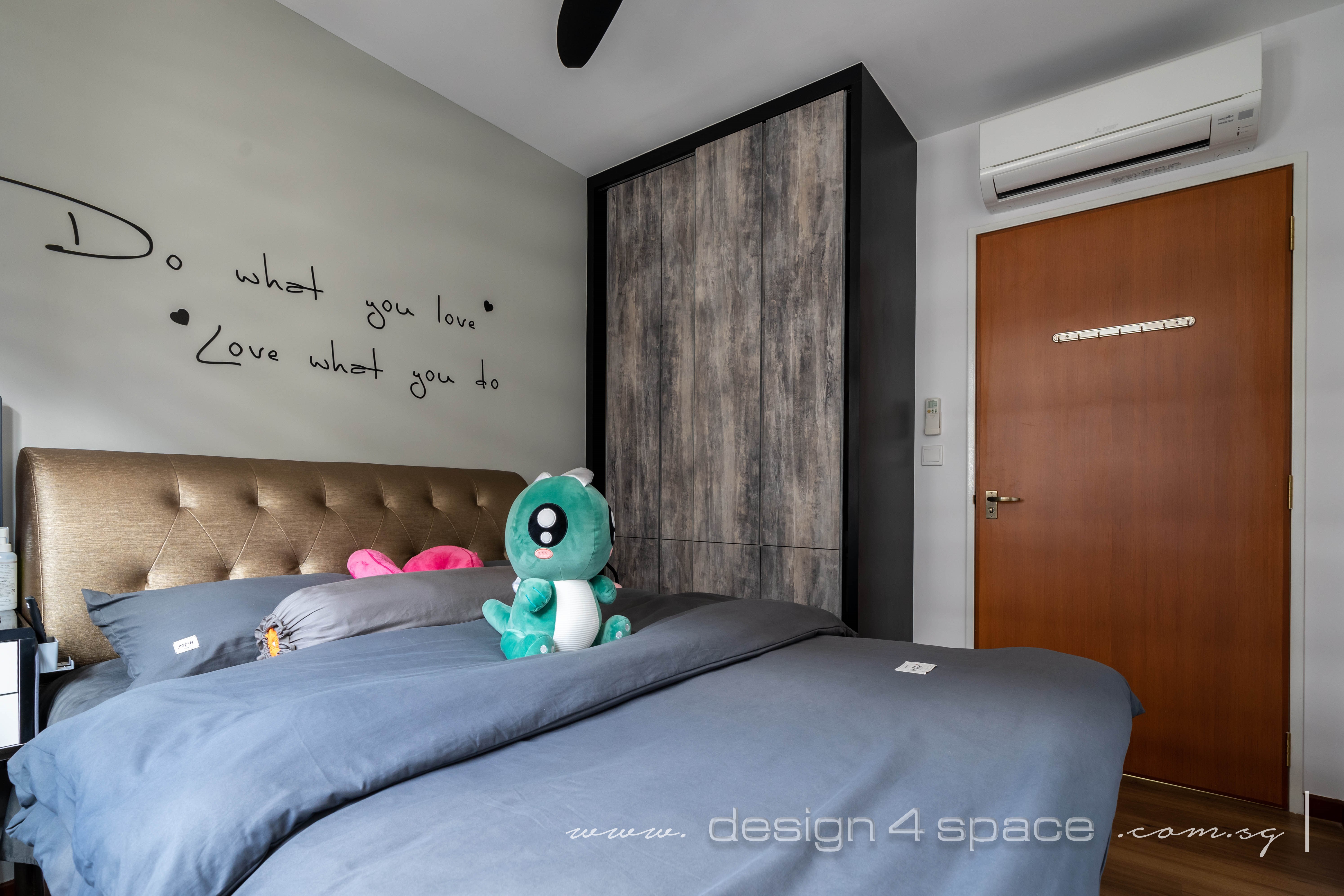 Contemporary Design - Bedroom - HDB 3 Room - Design by Design 4 Space Pte Ltd