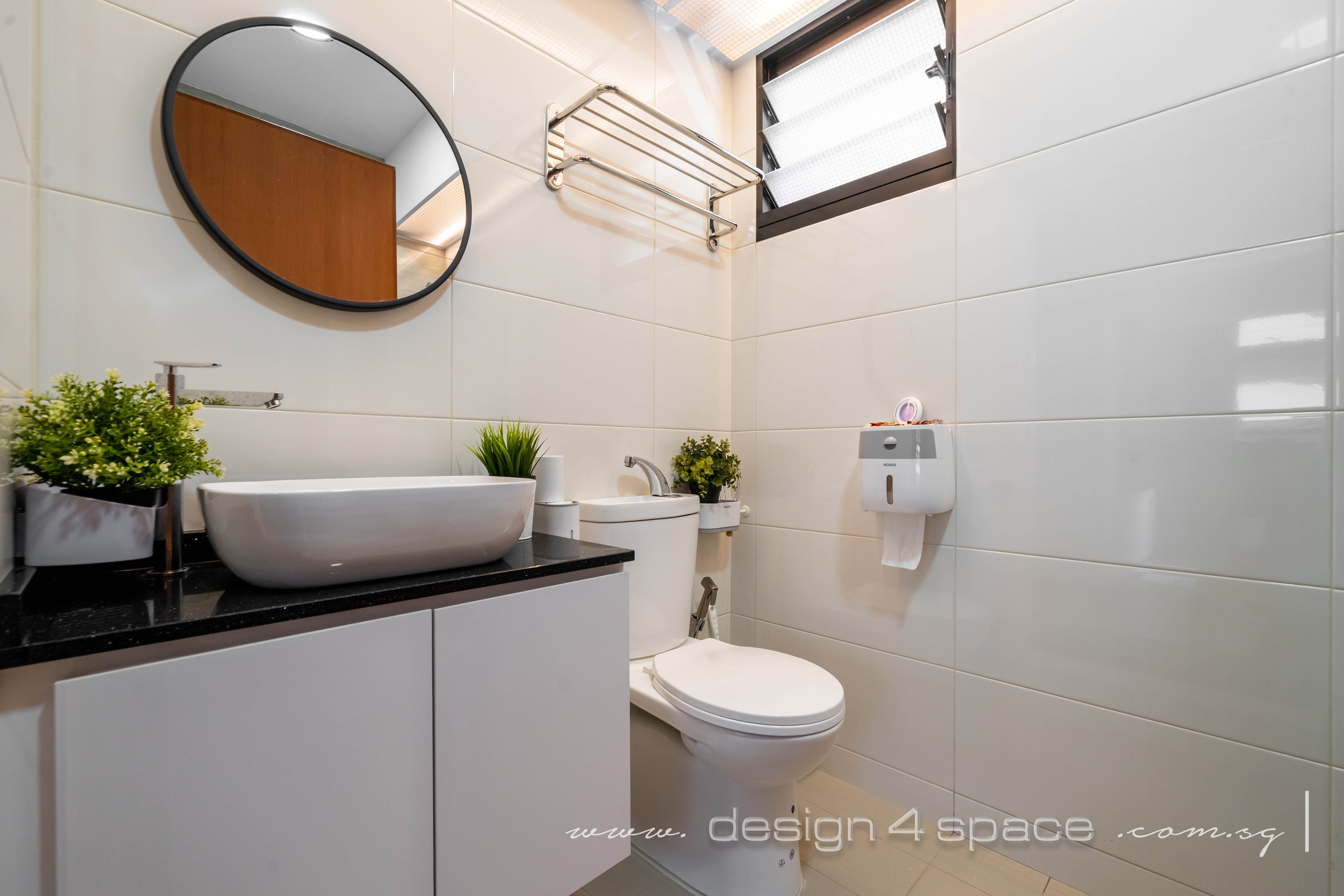 Contemporary Design - Bathroom - HDB 3 Room - Design by Design 4 Space Pte Ltd