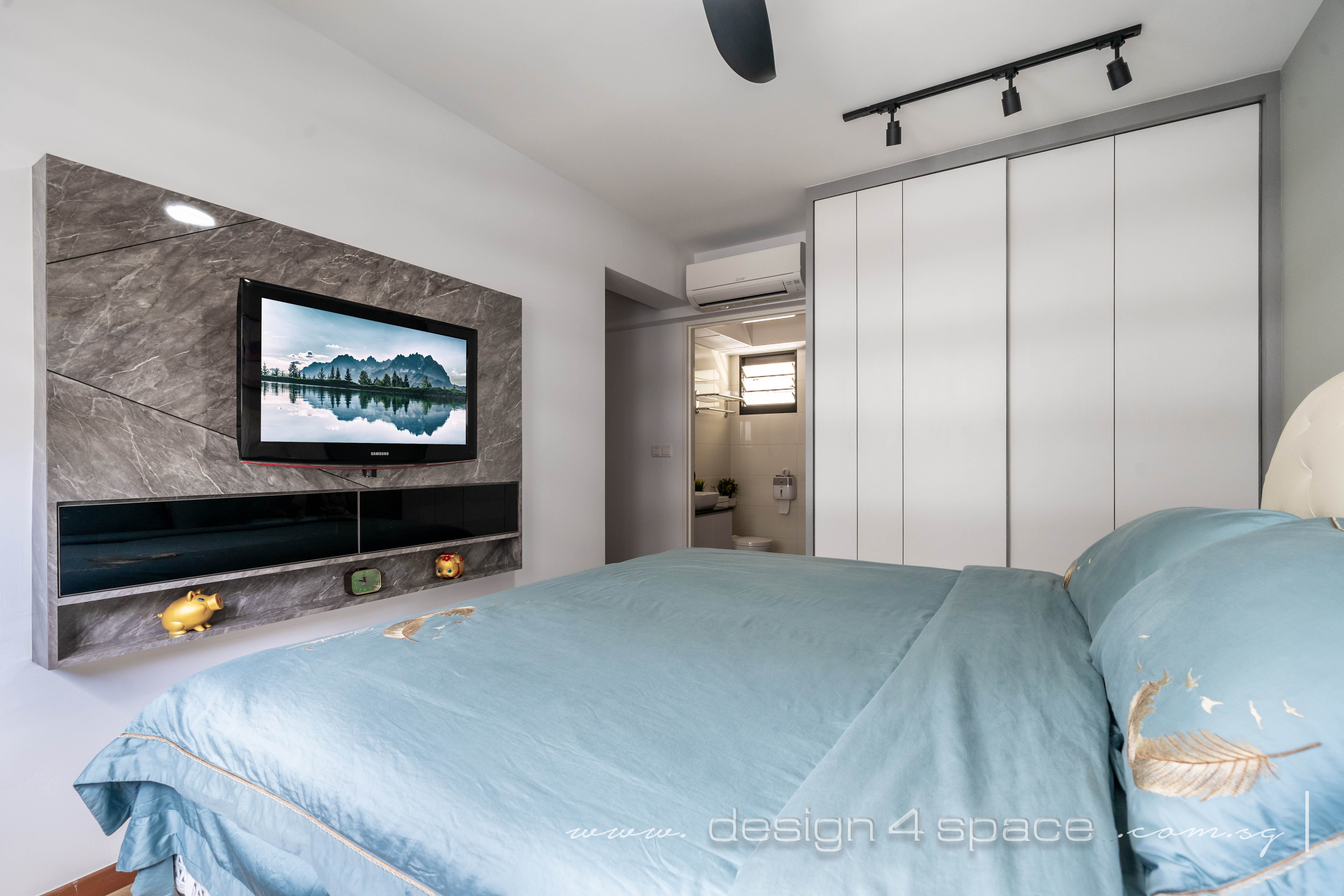 Contemporary Design - Bedroom - HDB 3 Room - Design by Design 4 Space Pte Ltd
