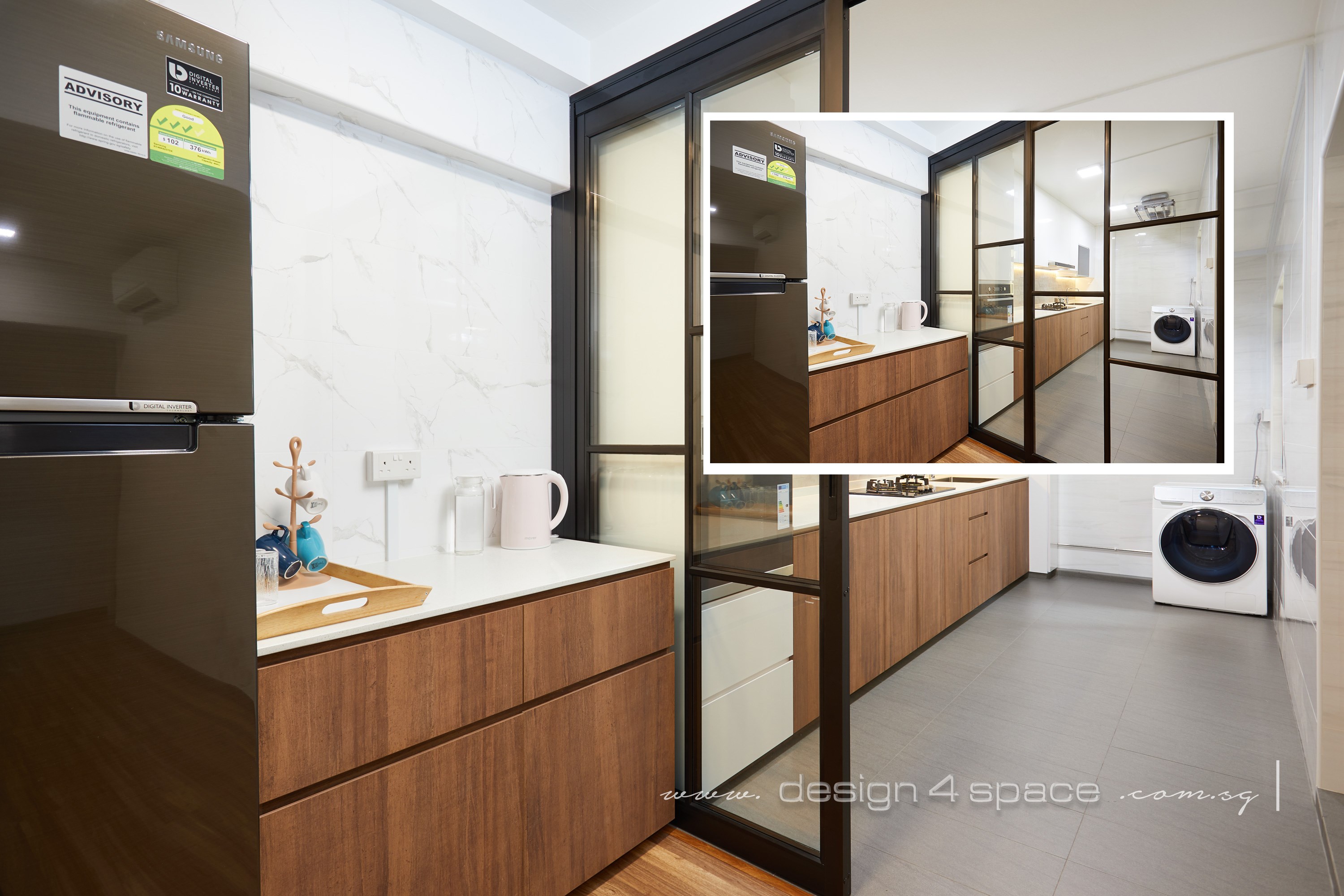 Minimalist, Others Design - Kitchen - HDB 3 Room - Design by Design 4 Space Pte Ltd