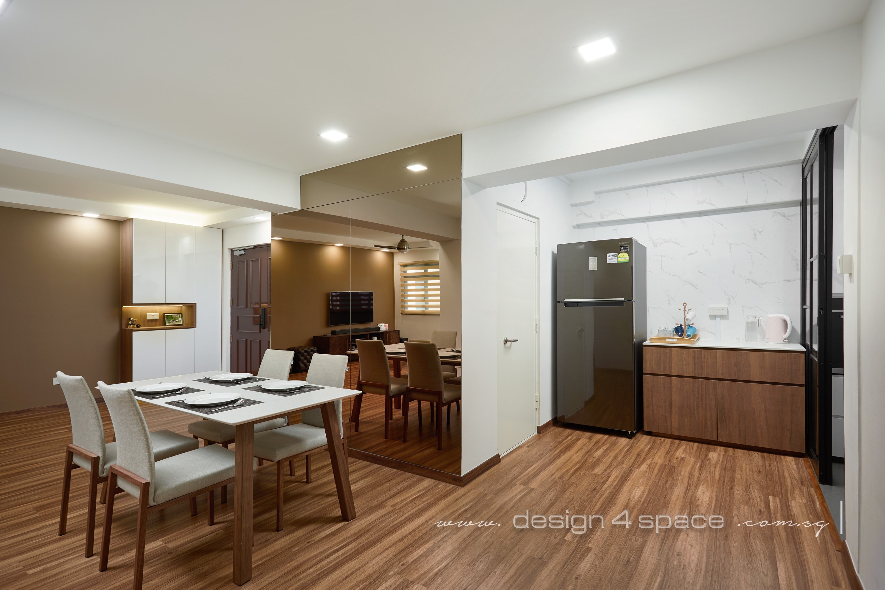 Minimalist, Others Design - Dining Room - HDB 3 Room - Design by Design 4 Space Pte Ltd