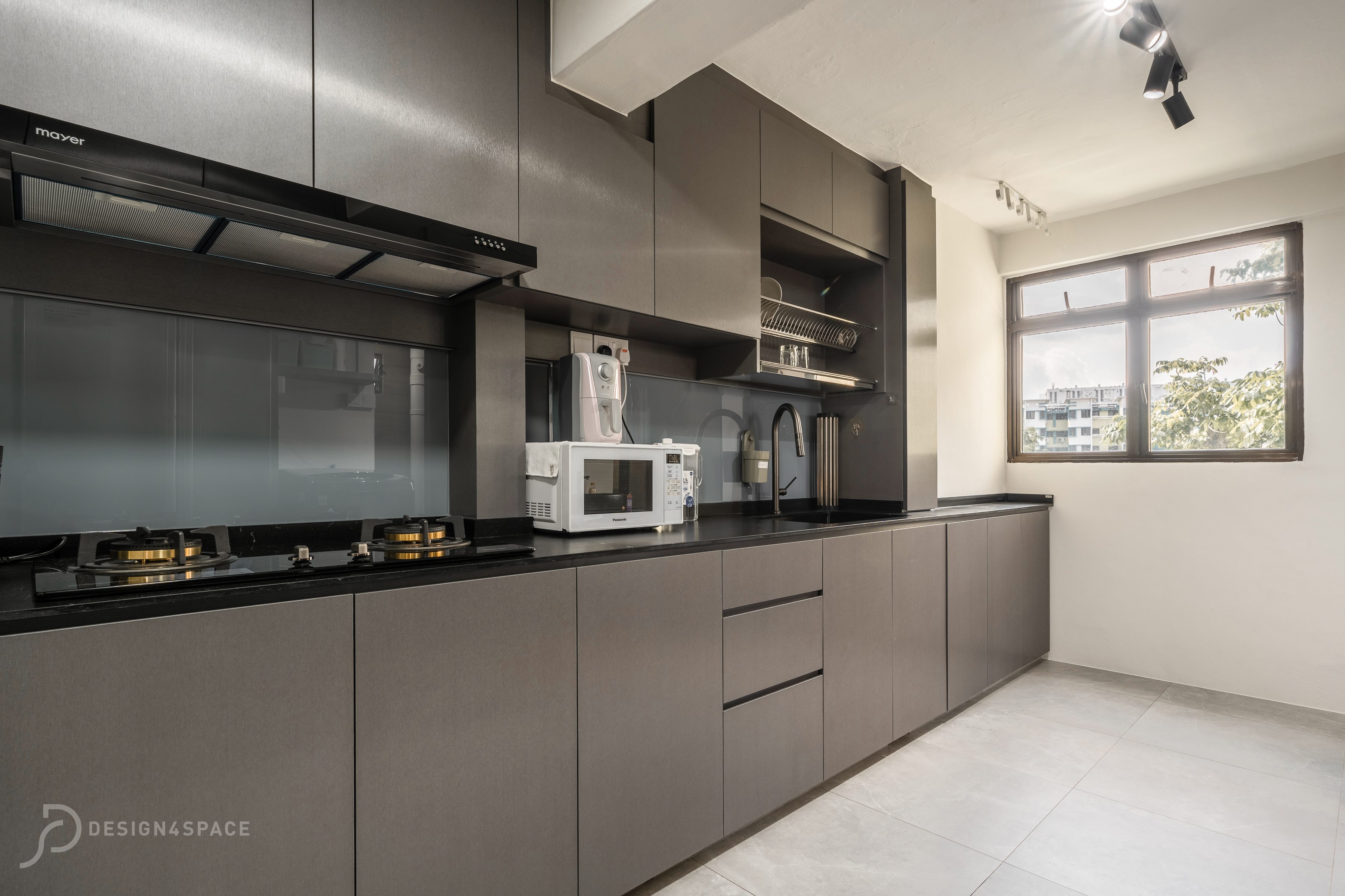 Contemporary, Modern Design - Kitchen - HDB 3 Room - Design by Design 4 Space Pte Ltd