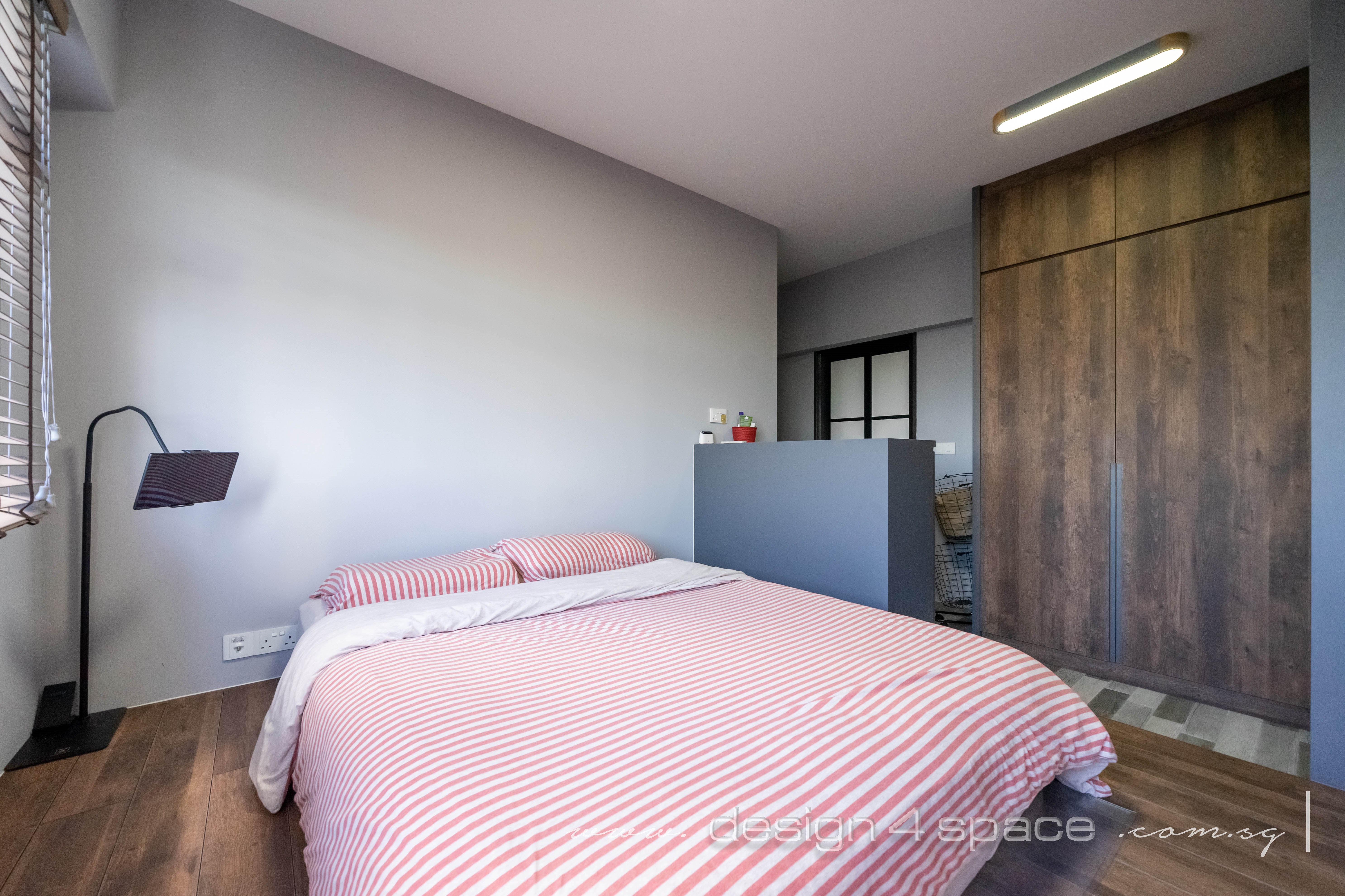 Industrial, Modern, Rustic Design - Bedroom - HDB 3 Room - Design by Design 4 Space Pte Ltd