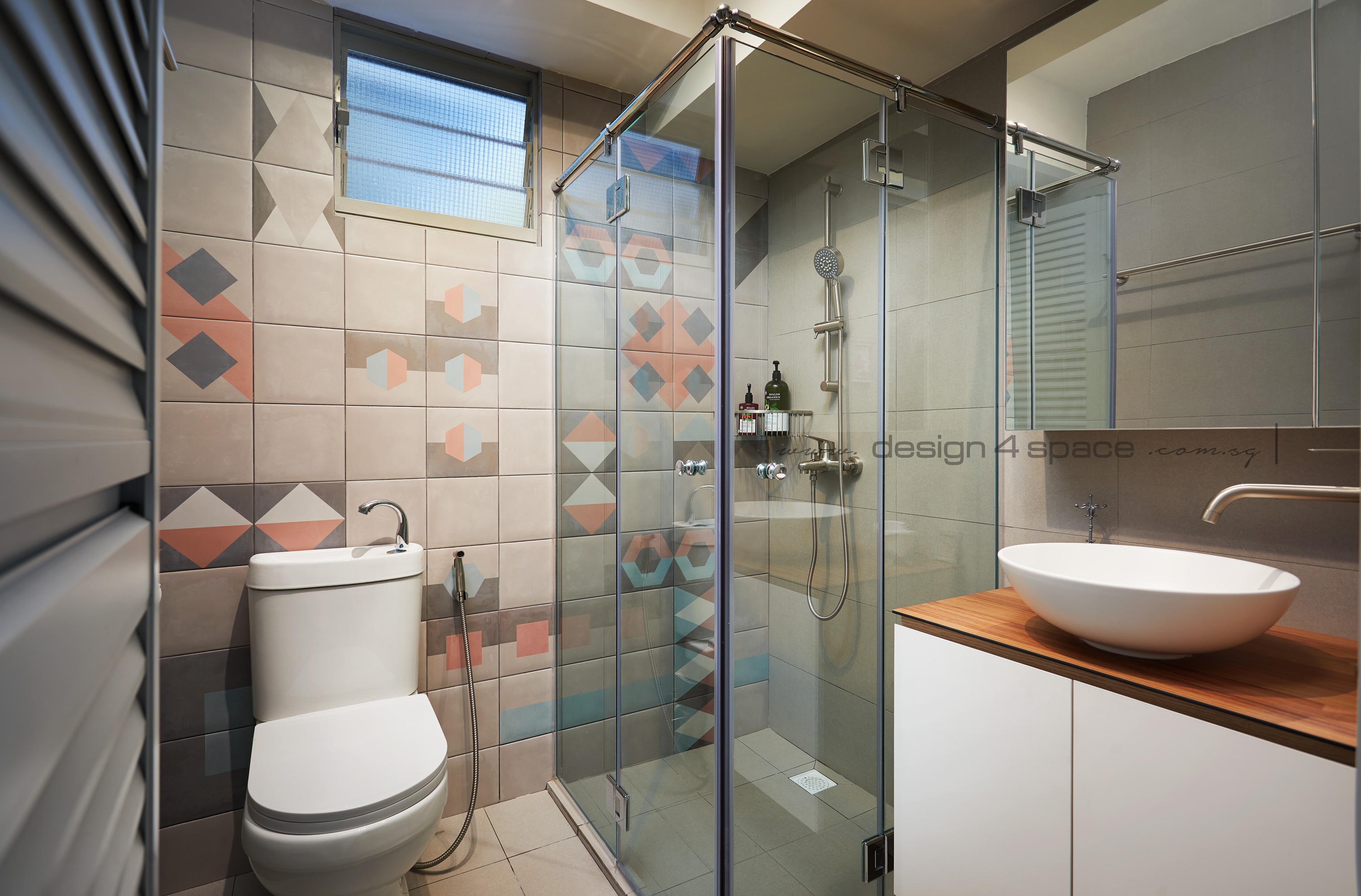 Minimalist, Modern Design - Bathroom - HDB 3 Room - Design by Design 4 Space Pte Ltd