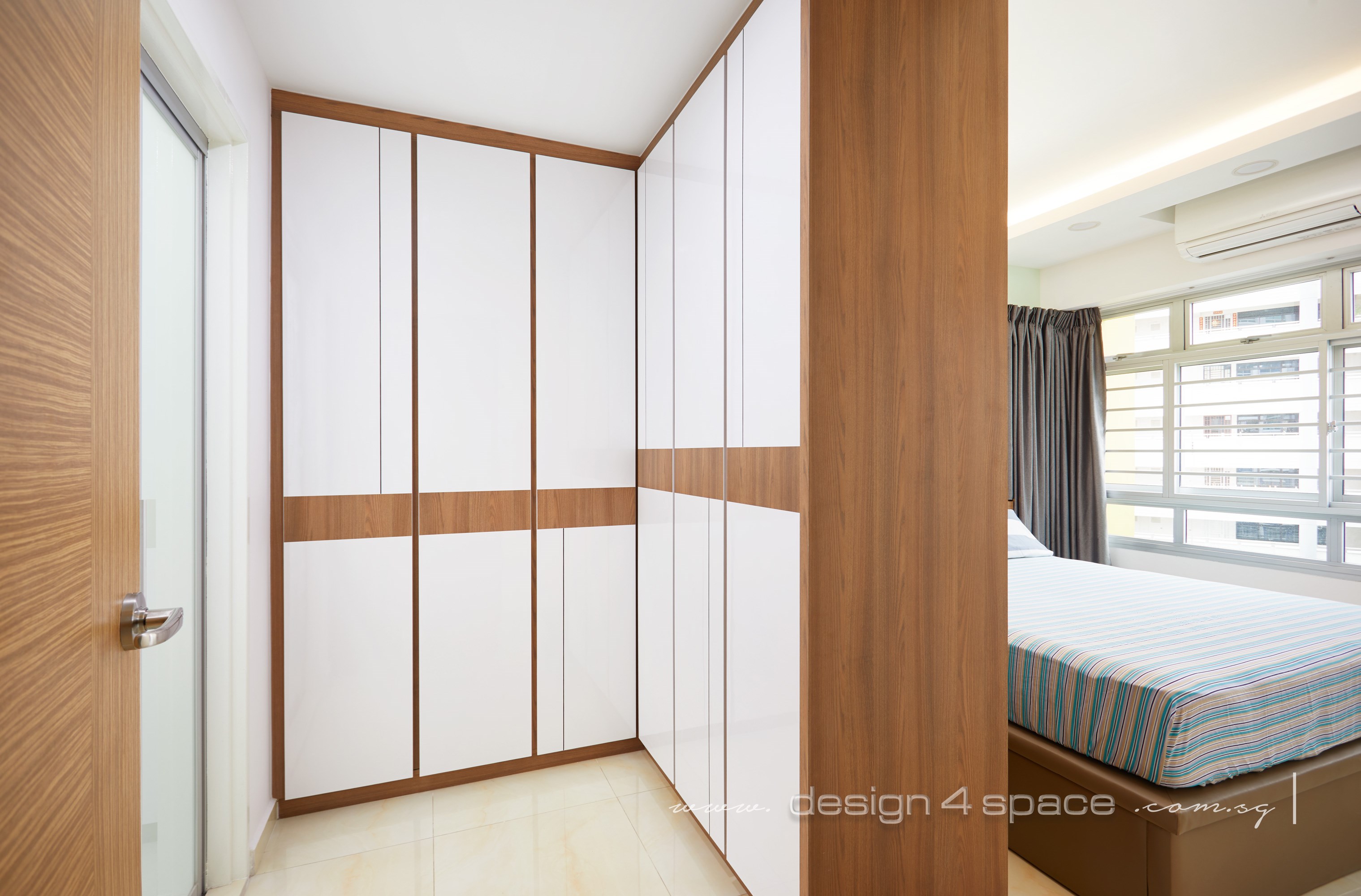 Contemporary Design - Bedroom - HDB 3 Room - Design by Design 4 Space Pte Ltd