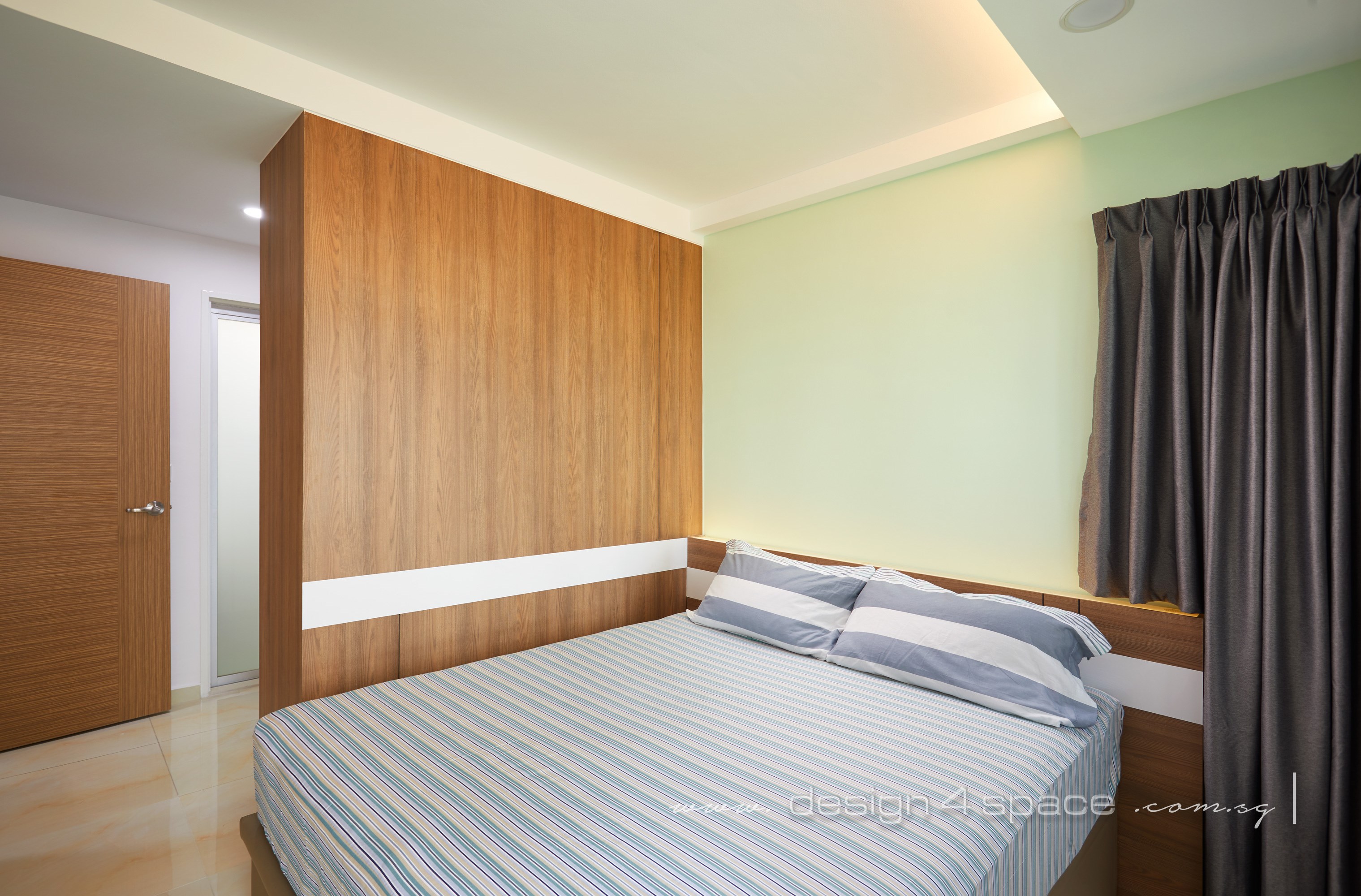 Contemporary Design - Bedroom - HDB 3 Room - Design by Design 4 Space Pte Ltd