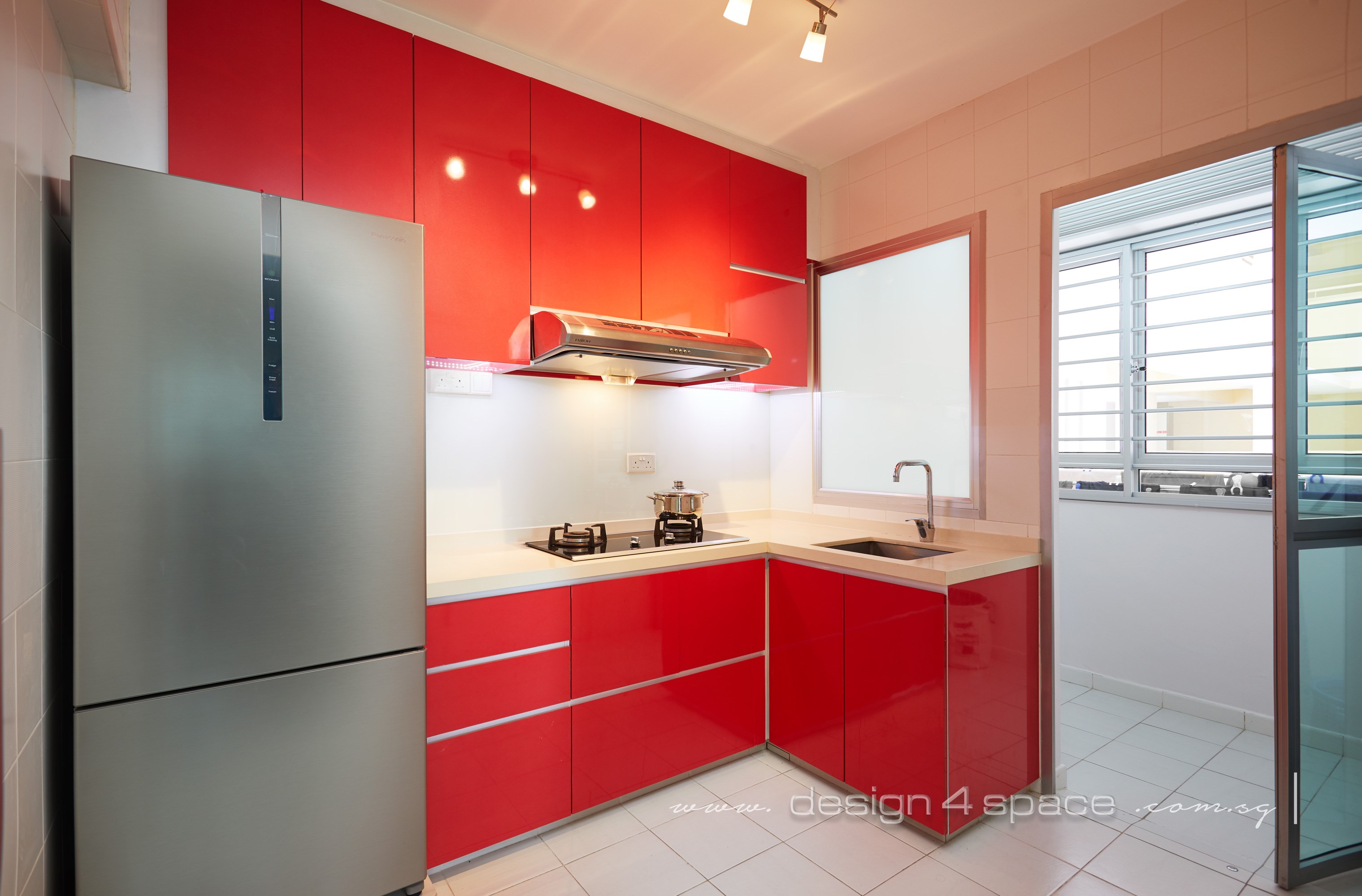 Contemporary Design - Kitchen - HDB 3 Room - Design by Design 4 Space Pte Ltd