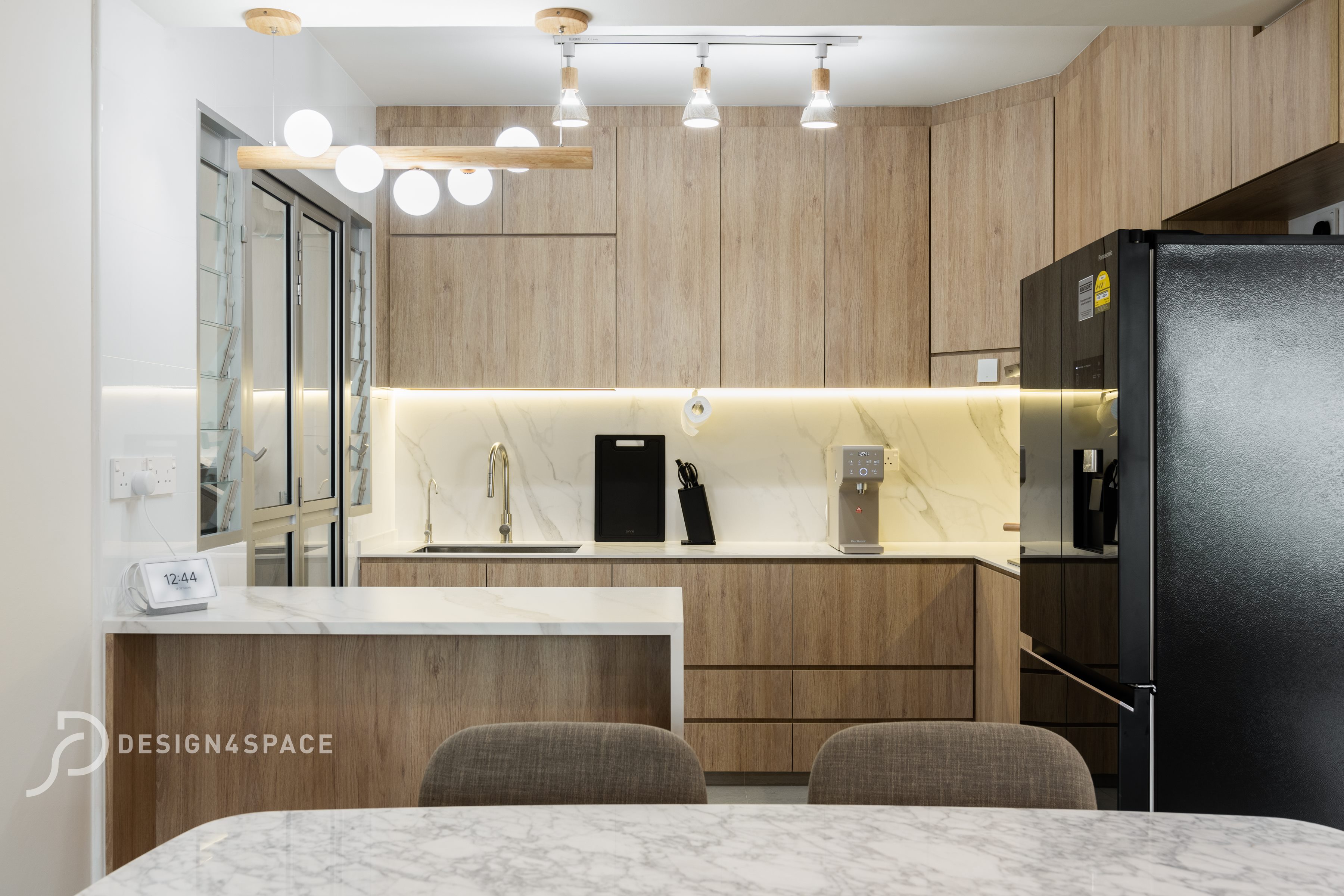 Minimalist Design - Kitchen - HDB 3 Room - Design by Design 4 Space Pte Ltd