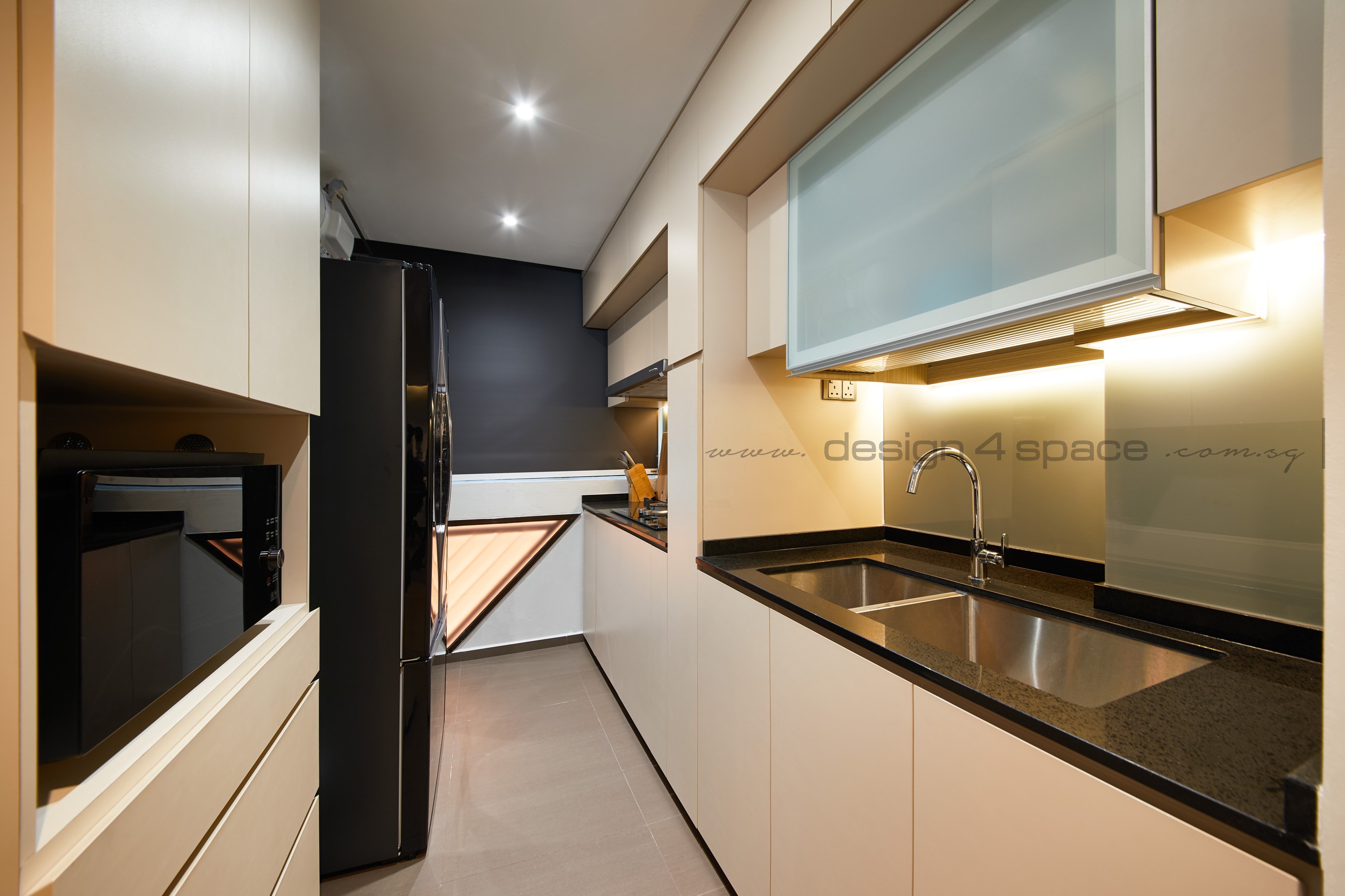 Contemporary Design - Kitchen - HDB 3 Room - Design by Design 4 Space Pte Ltd