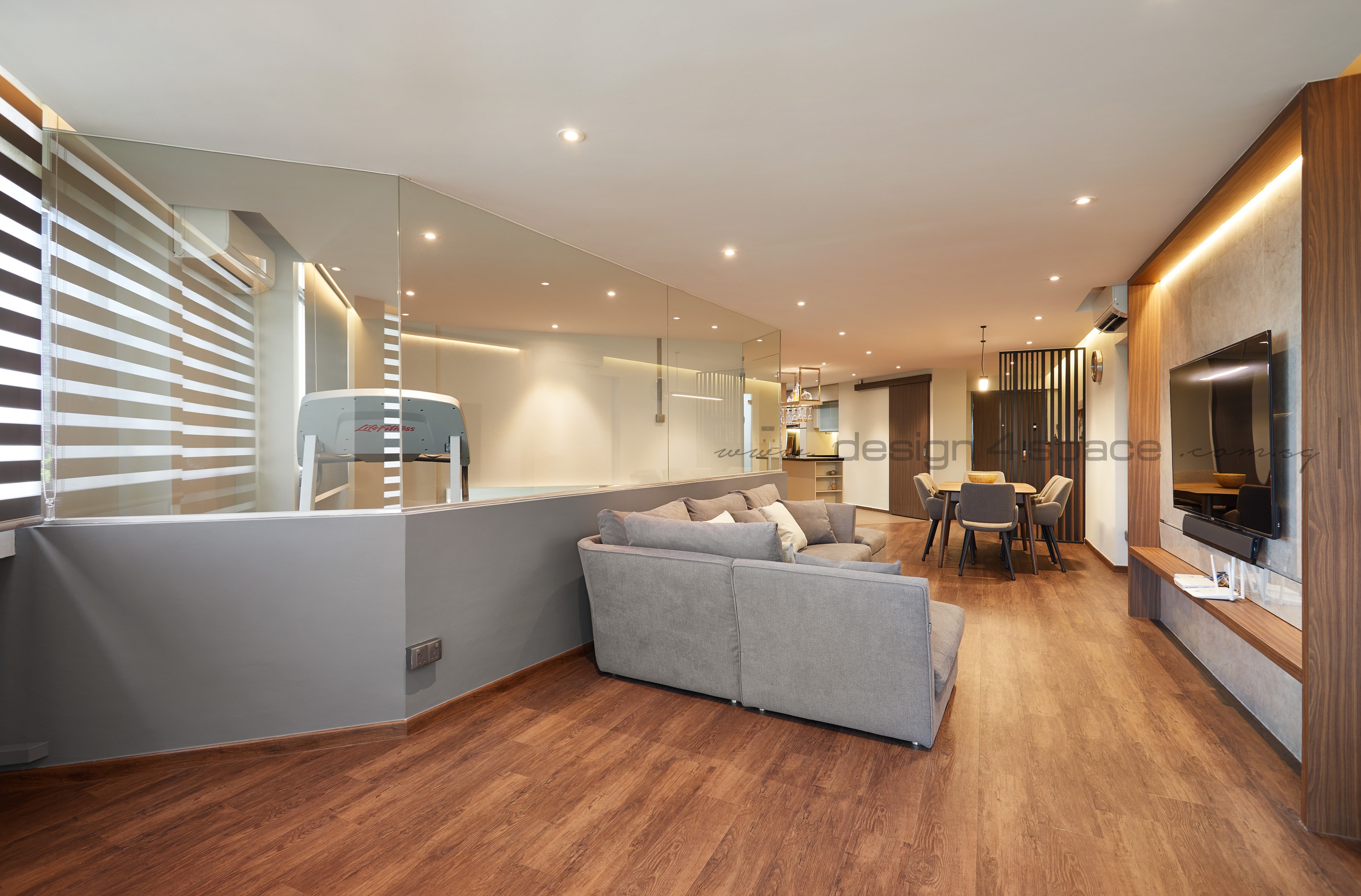 Contemporary Design - Living Room - HDB 3 Room - Design by Design 4 Space Pte Ltd