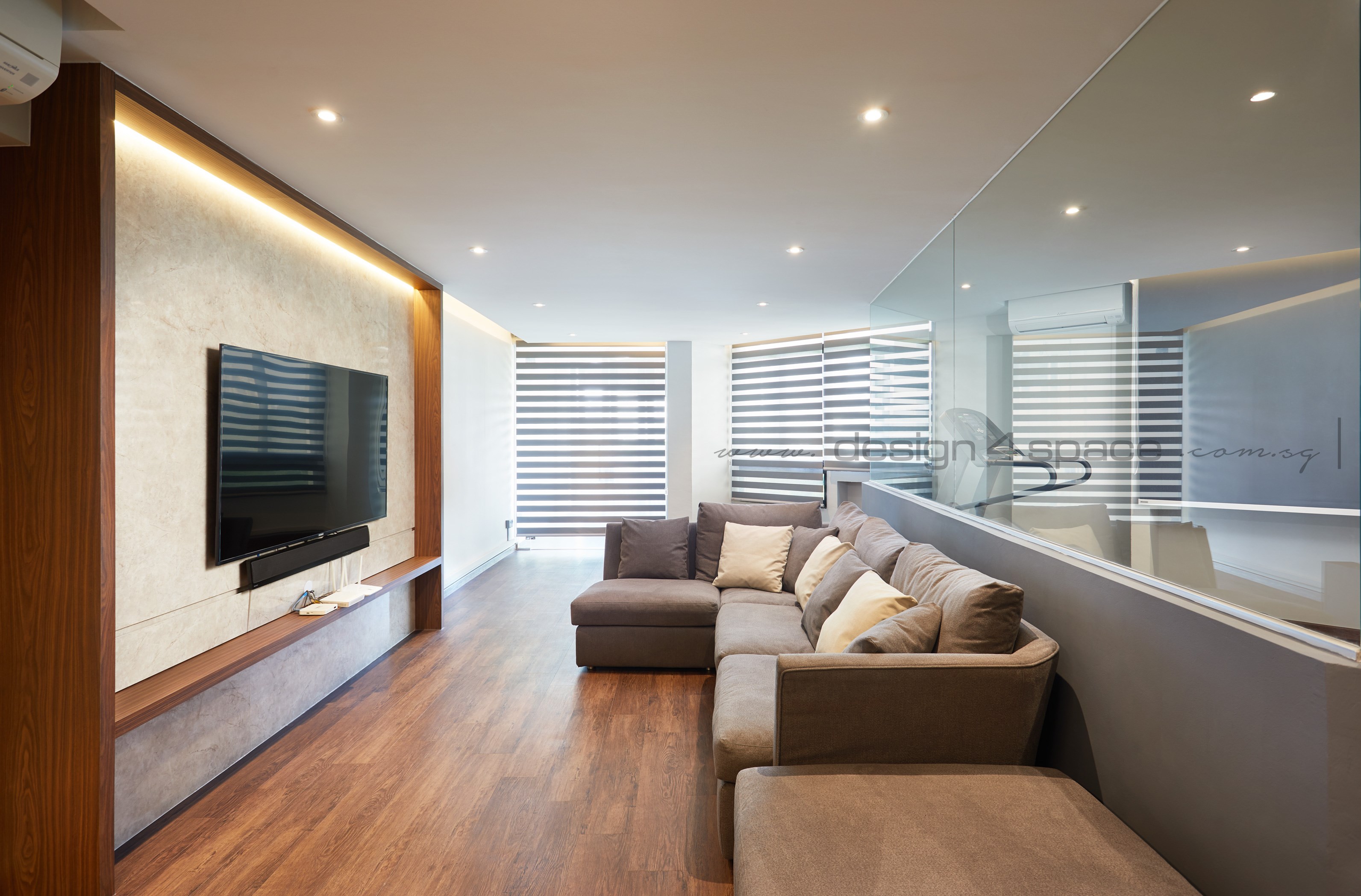 Contemporary Design - Living Room - HDB 3 Room - Design by Design 4 Space Pte Ltd