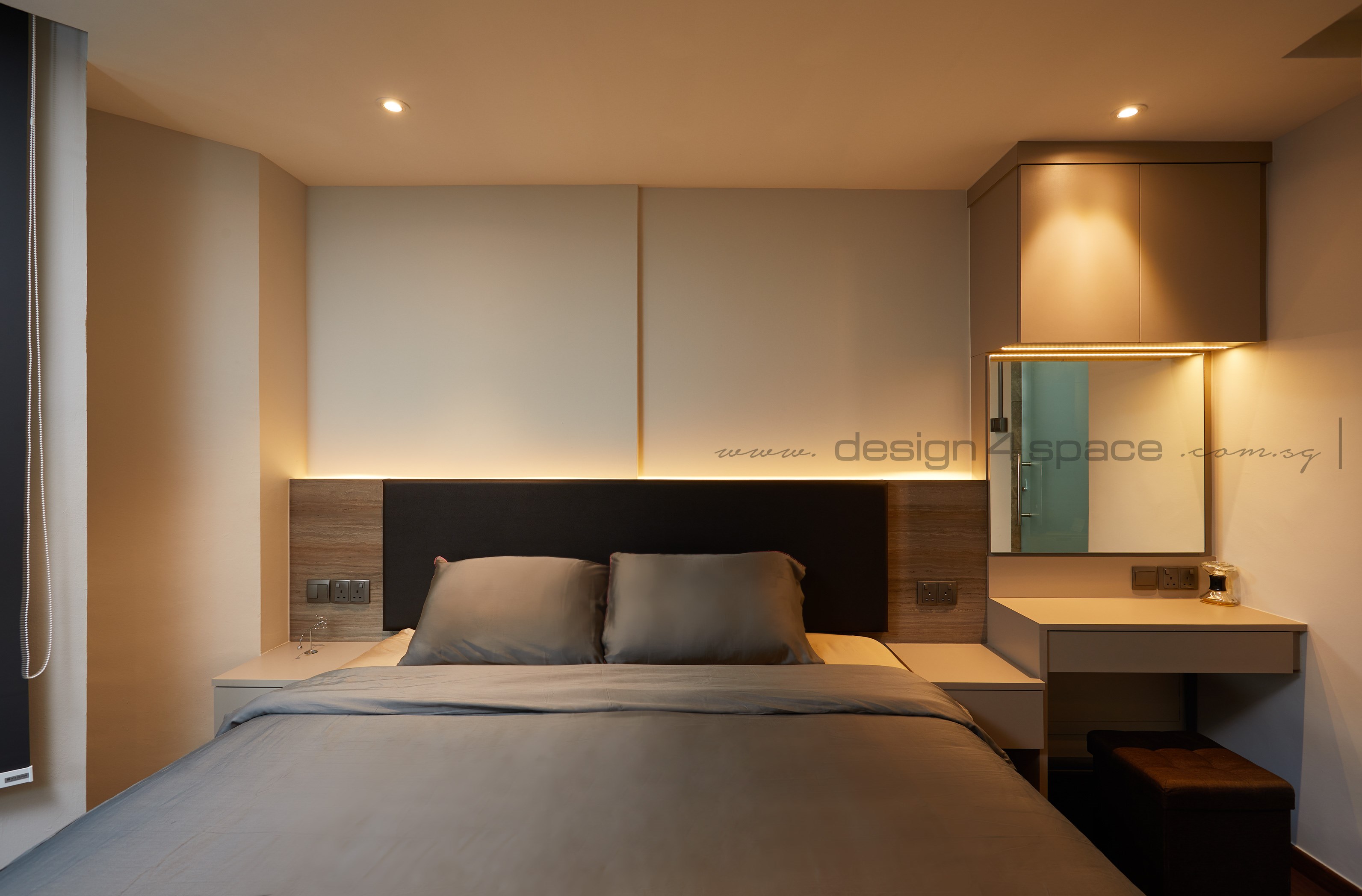 Contemporary Design - Bedroom - HDB 3 Room - Design by Design 4 Space Pte Ltd