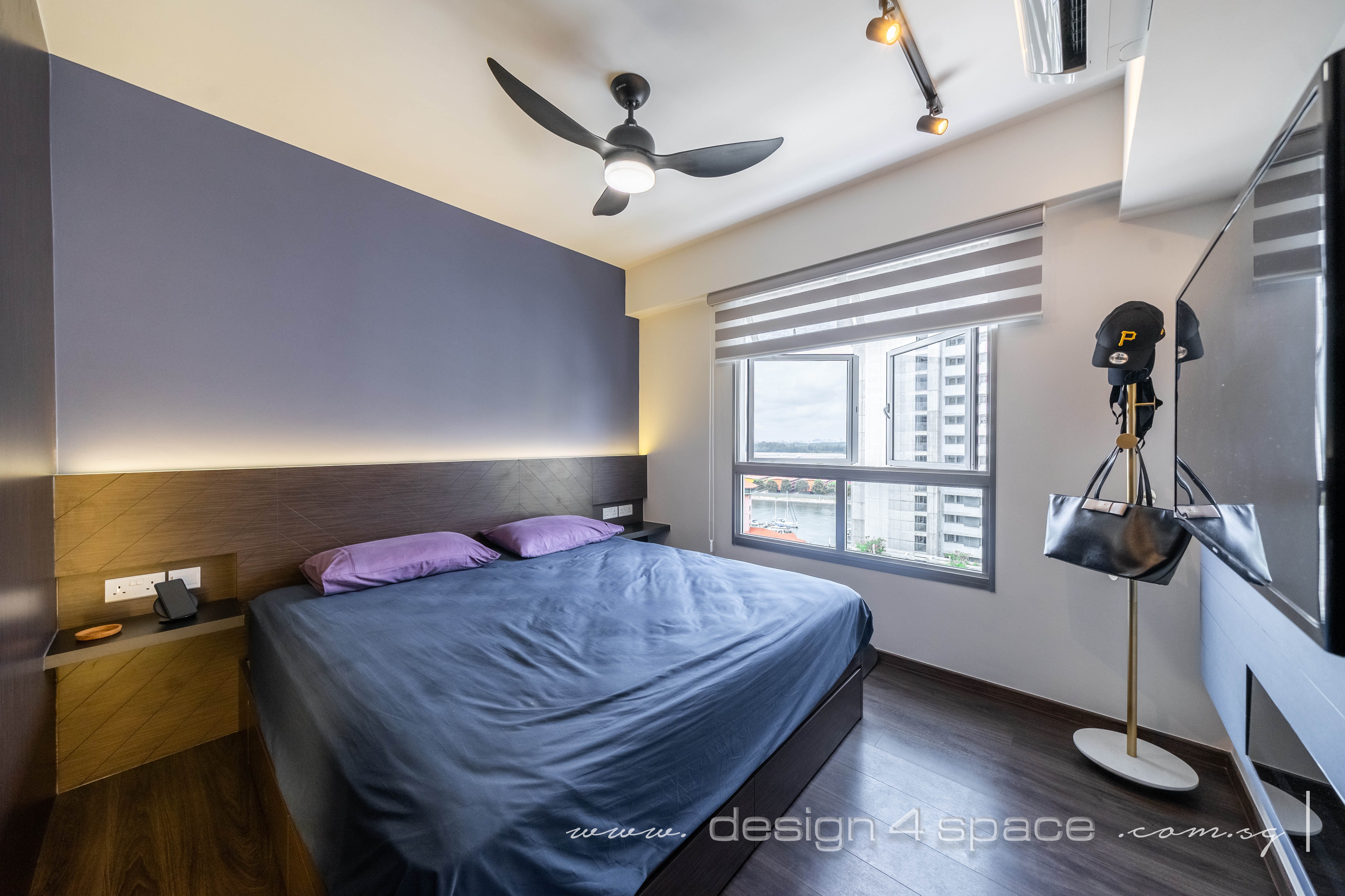 Contemporary, Modern Design - Bedroom - HDB 3 Room - Design by Design 4 Space Pte Ltd