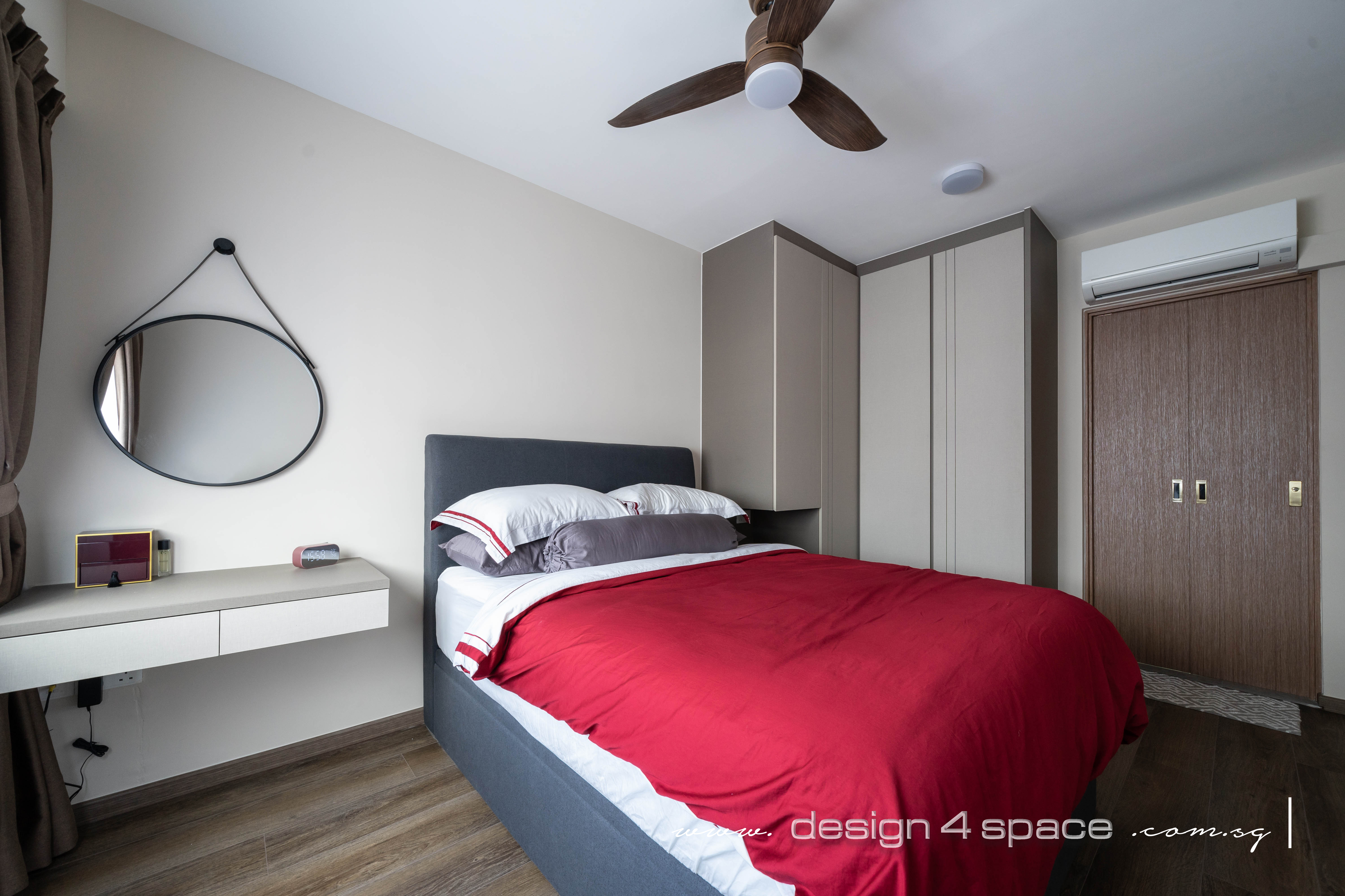 Contemporary, Modern Design - Bedroom - HDB 3 Room - Design by Design 4 Space Pte Ltd