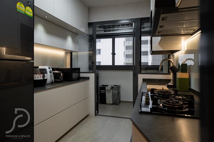 Modern Design - Kitchen - HDB 3 Room - Design by Design 4 Space Pte Ltd