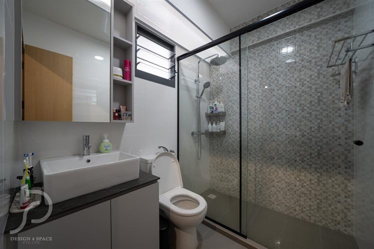 Modern Design - Bathroom - HDB 3 Room - Design by Design 4 Space Pte Ltd