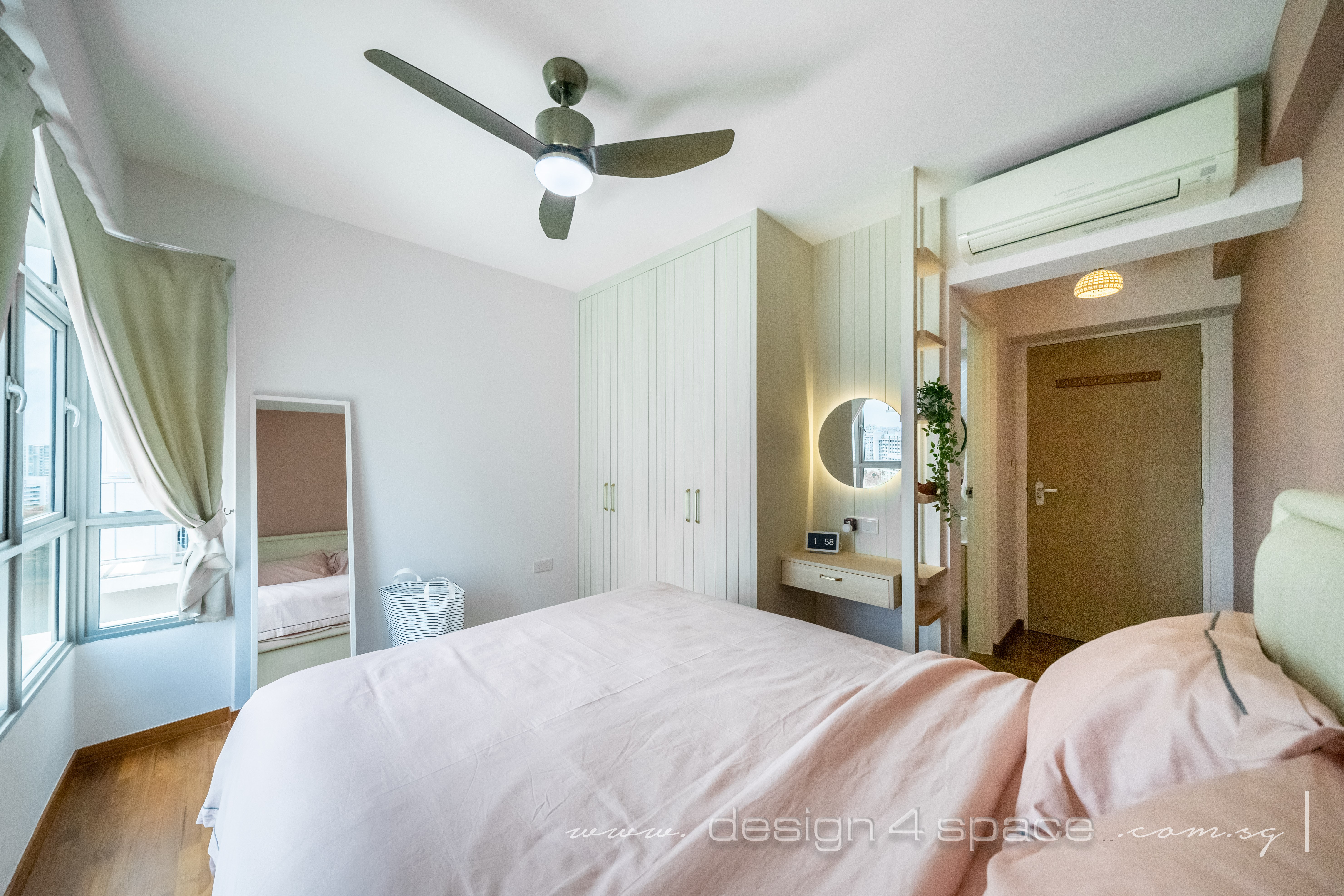 Contemporary Design - Bedroom - HDB 3 Room - Design by Design 4 Space Pte Ltd