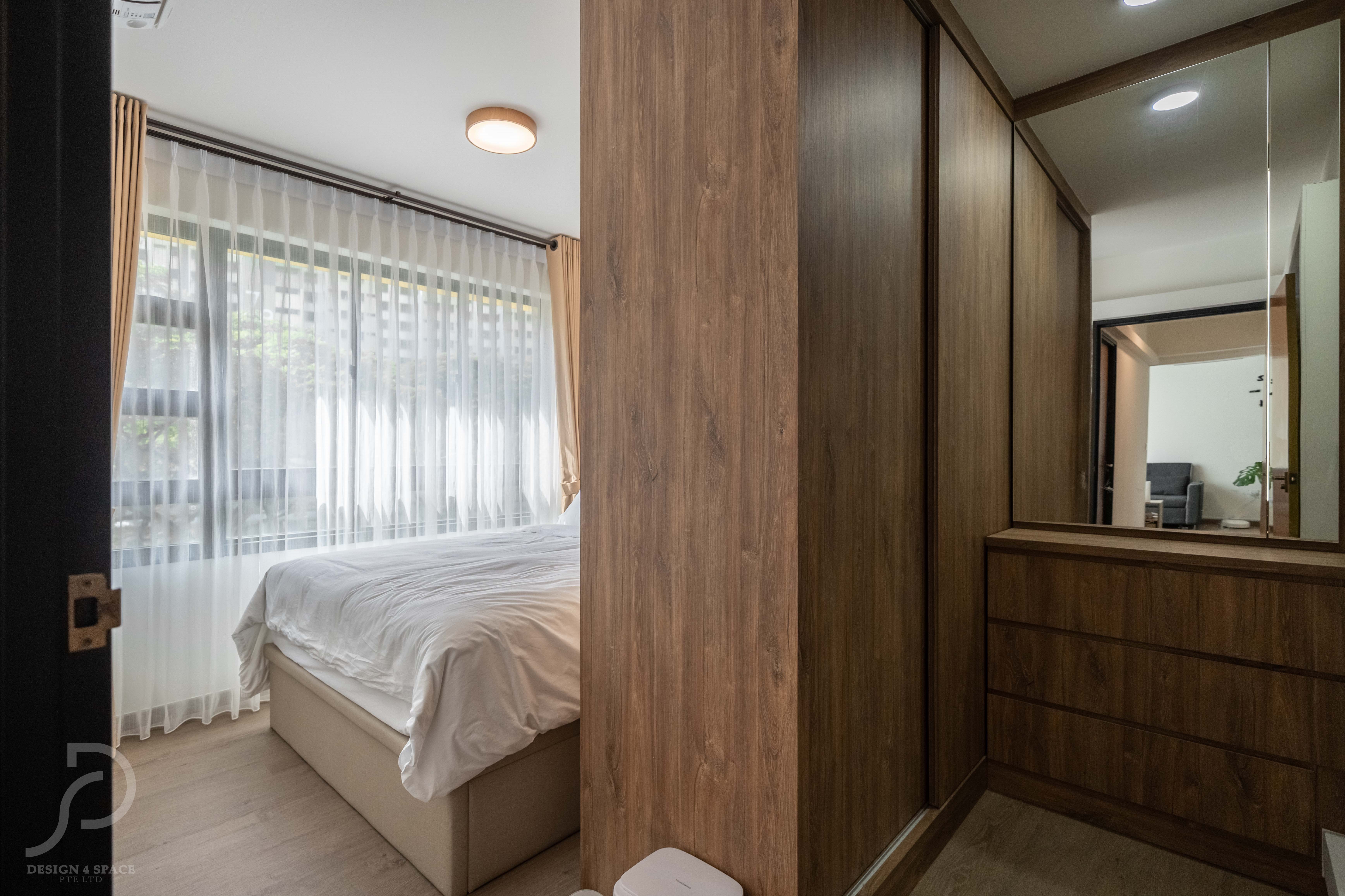 Contemporary Design - Bedroom - HDB 3 Room - Design by Design 4 Space Pte Ltd