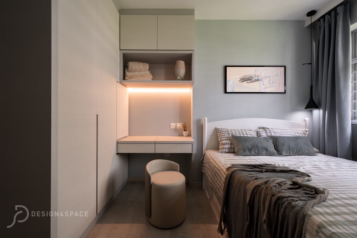 Modern Design - Bedroom - HDB 3 Room - Design by Design 4 Space Pte Ltd