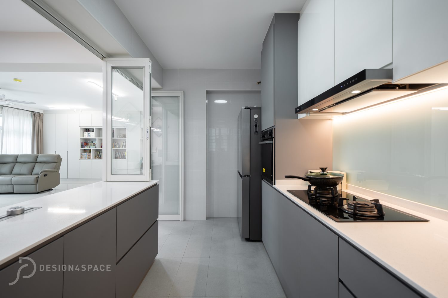 Modern Design - Kitchen - HDB 3 Room - Design by Design 4 Space Pte Ltd