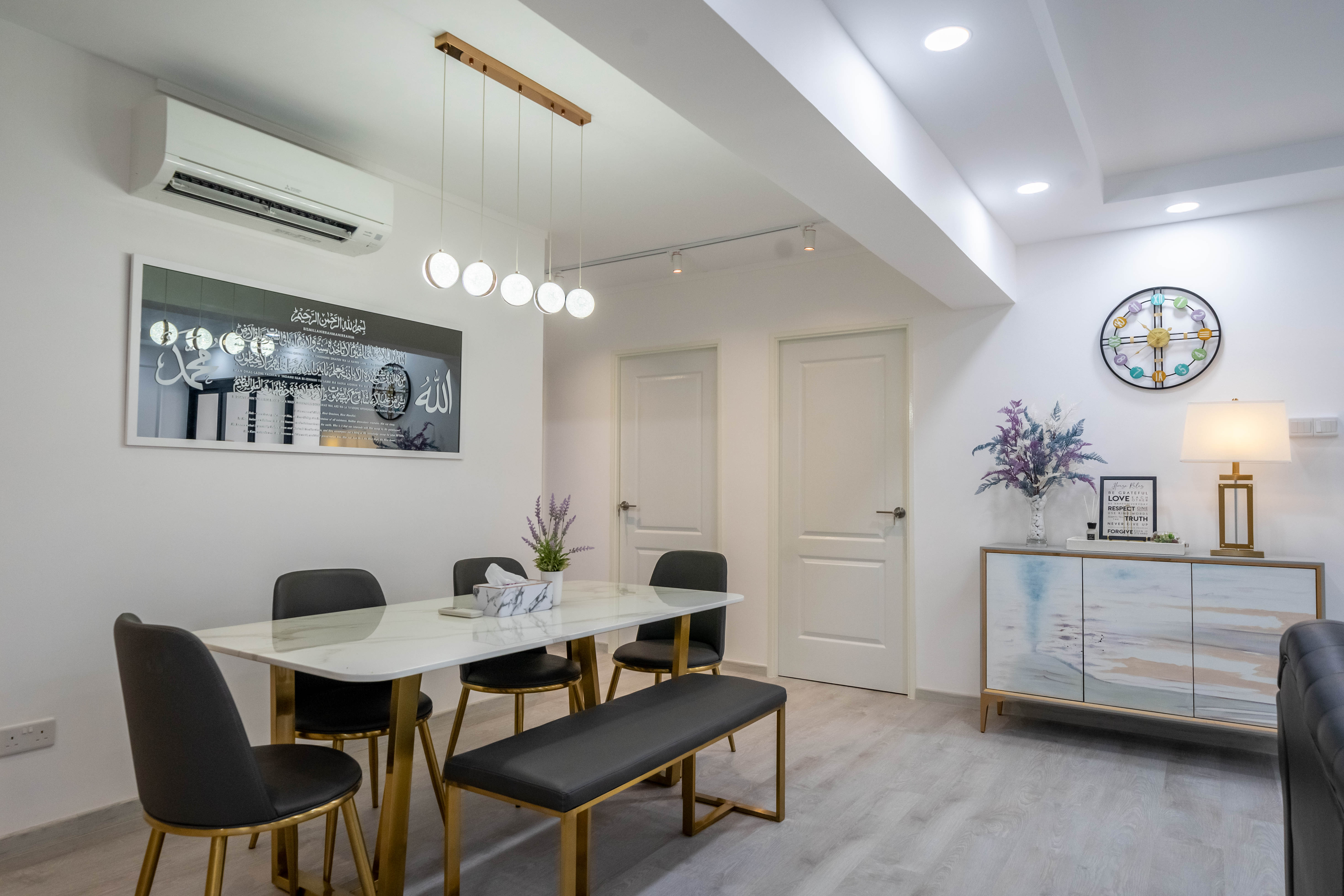 Minimalist Design - Dining Room - HDB 3 Room - Design by Design 4 Space Pte Ltd