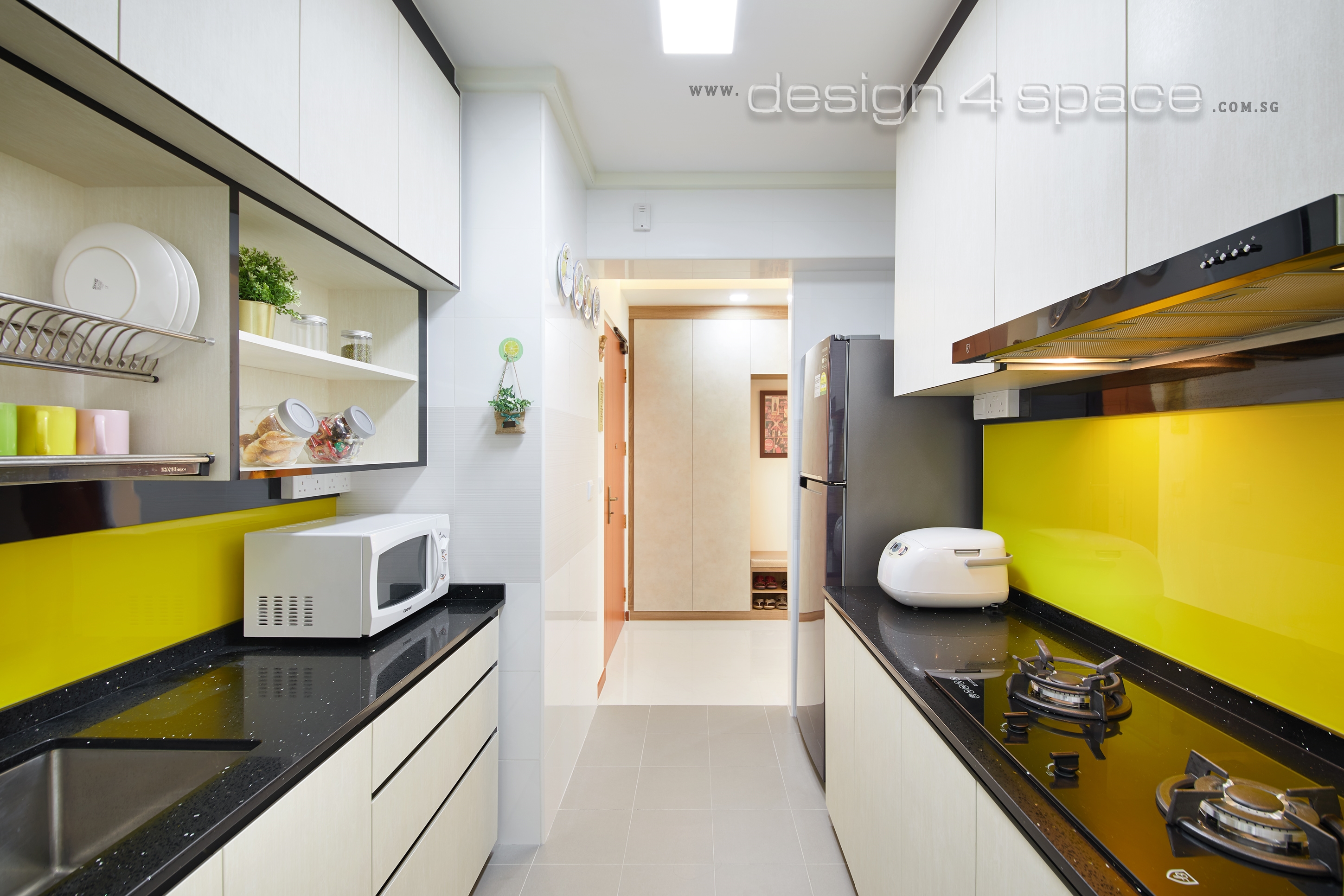 Contemporary, Modern Design - Kitchen - HDB 3 Room - Design by Design 4 Space Pte Ltd