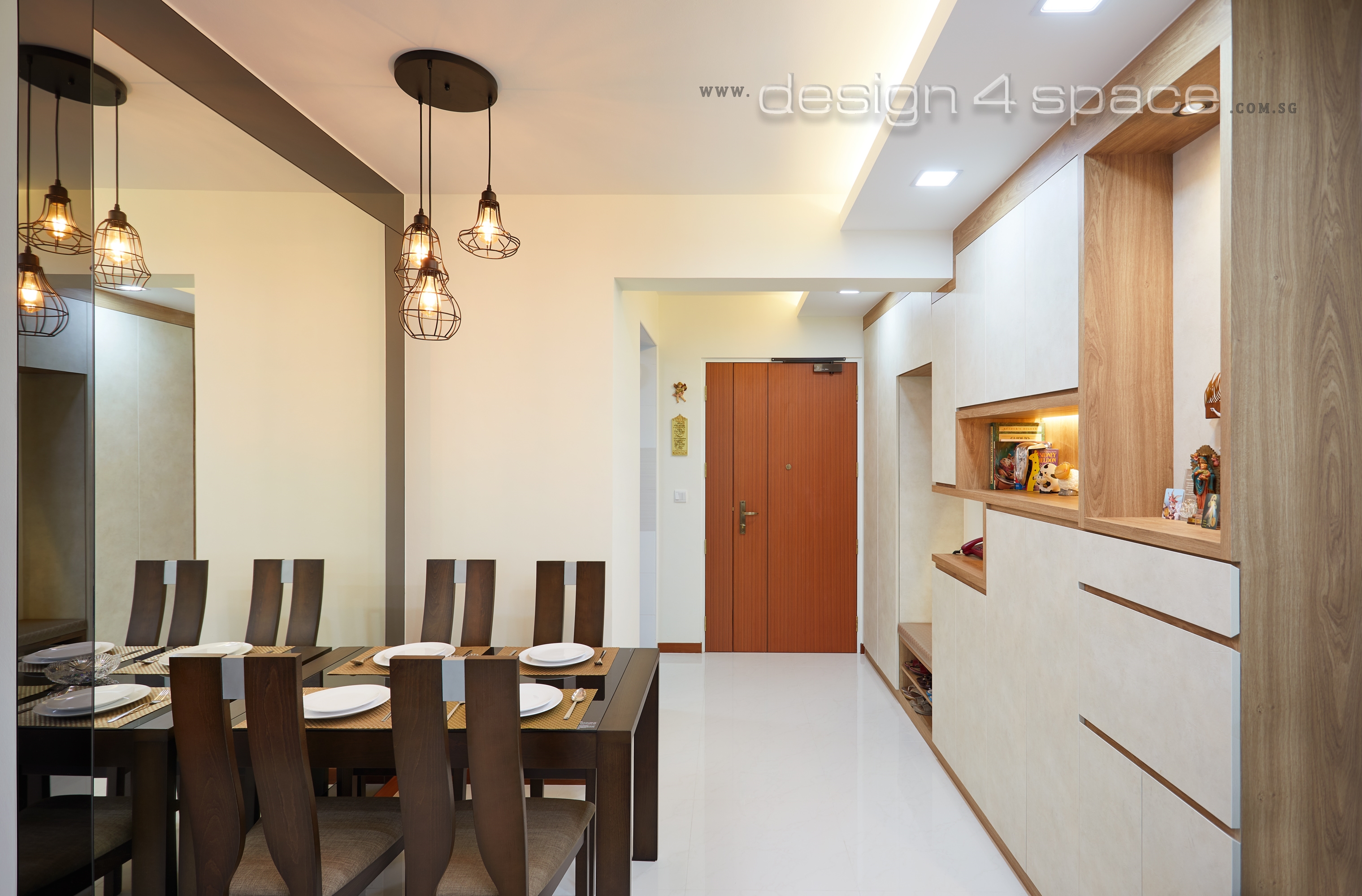 Contemporary, Modern Design - Dining Room - HDB 3 Room - Design by Design 4 Space Pte Ltd